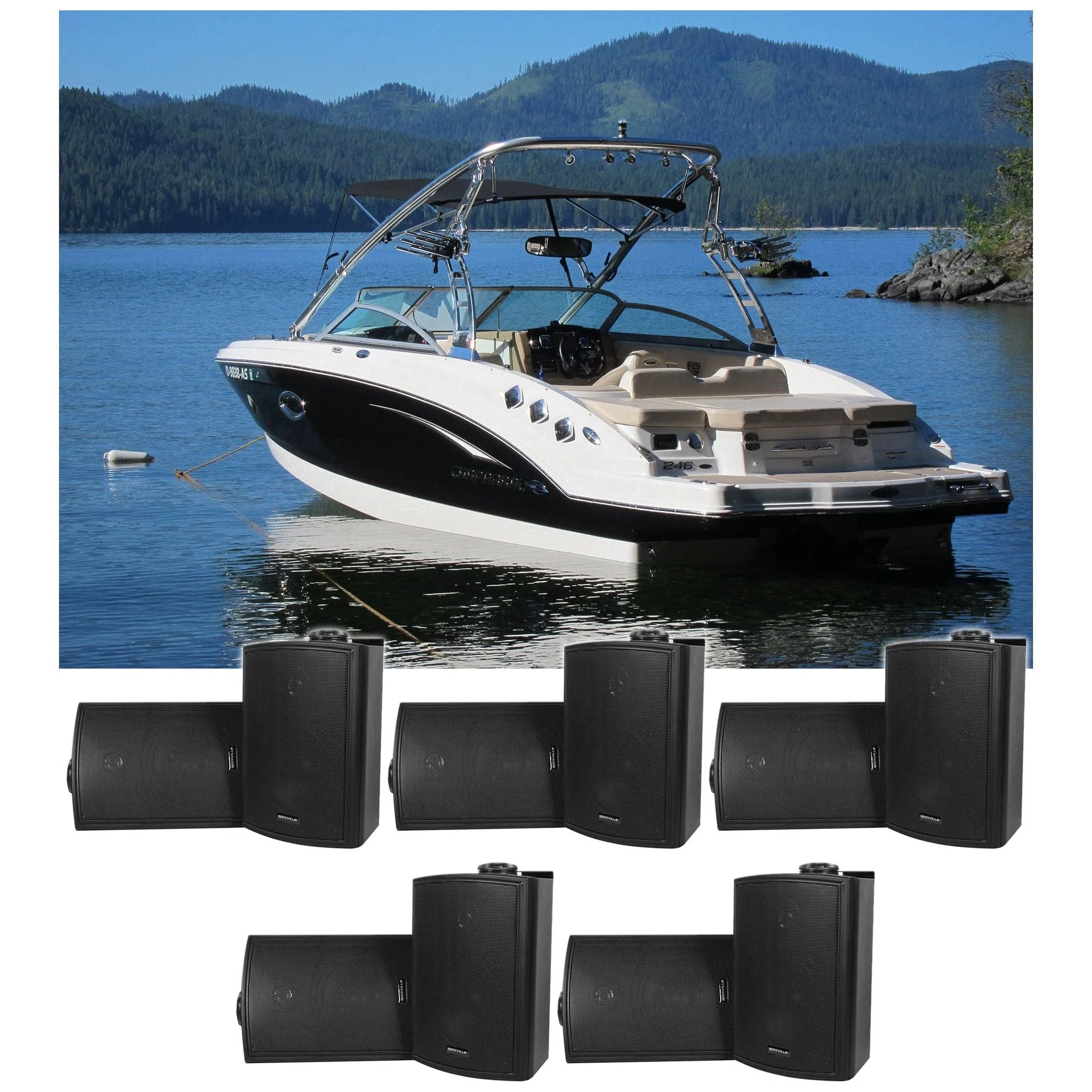 HP5S-8 BK BOAT 5-Pair