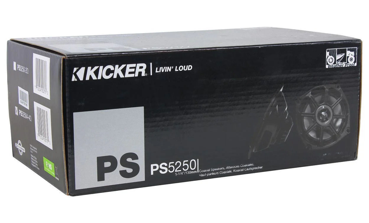 Kicker 10PS52504 5.25” Harley Davidson Motorcycle Speakers+Marine Speaker Wire - Image 7