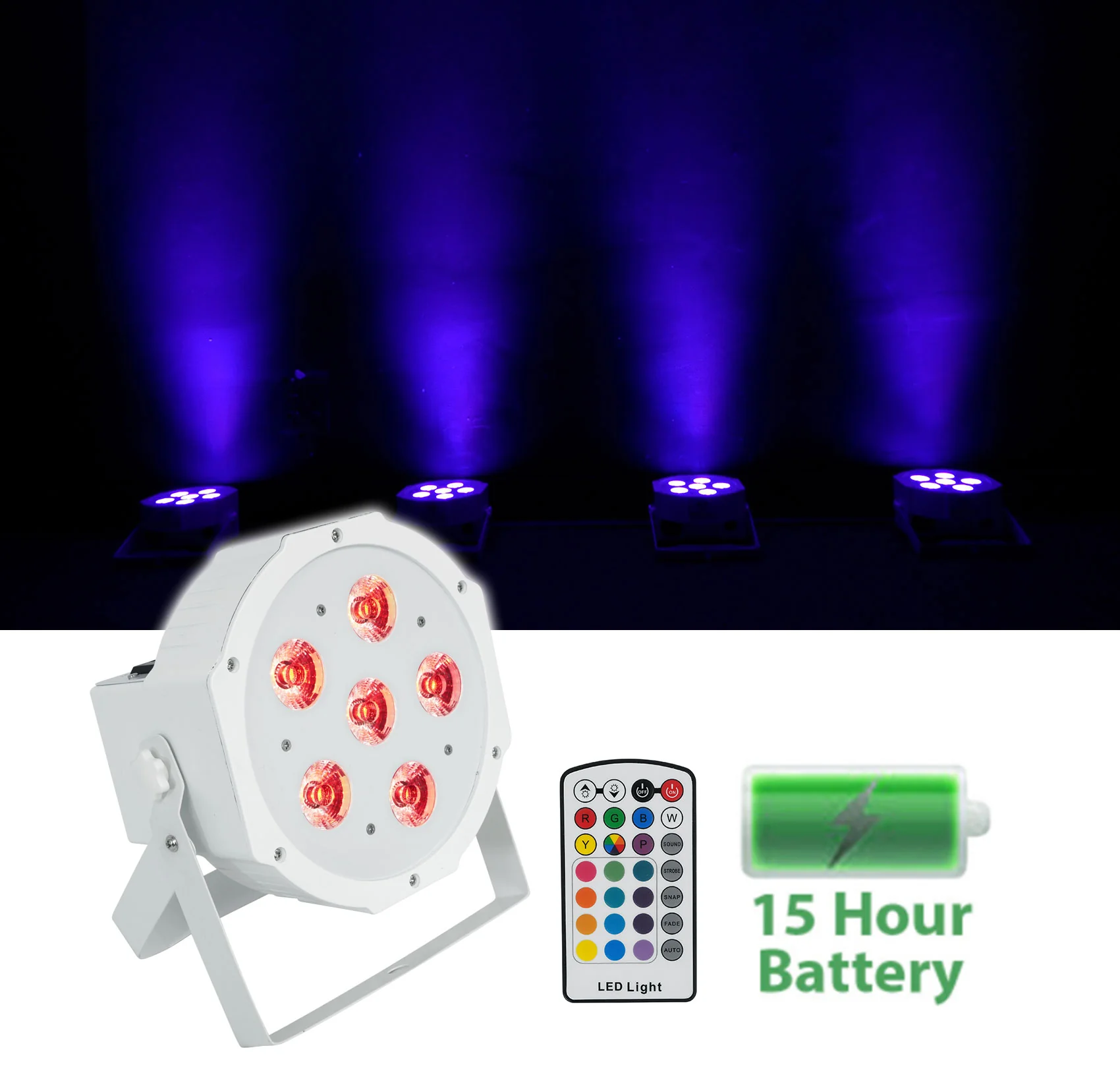 Battery Par 6RF White 12-Pack + RLB80 Lighting Bags Bundle - Image 11