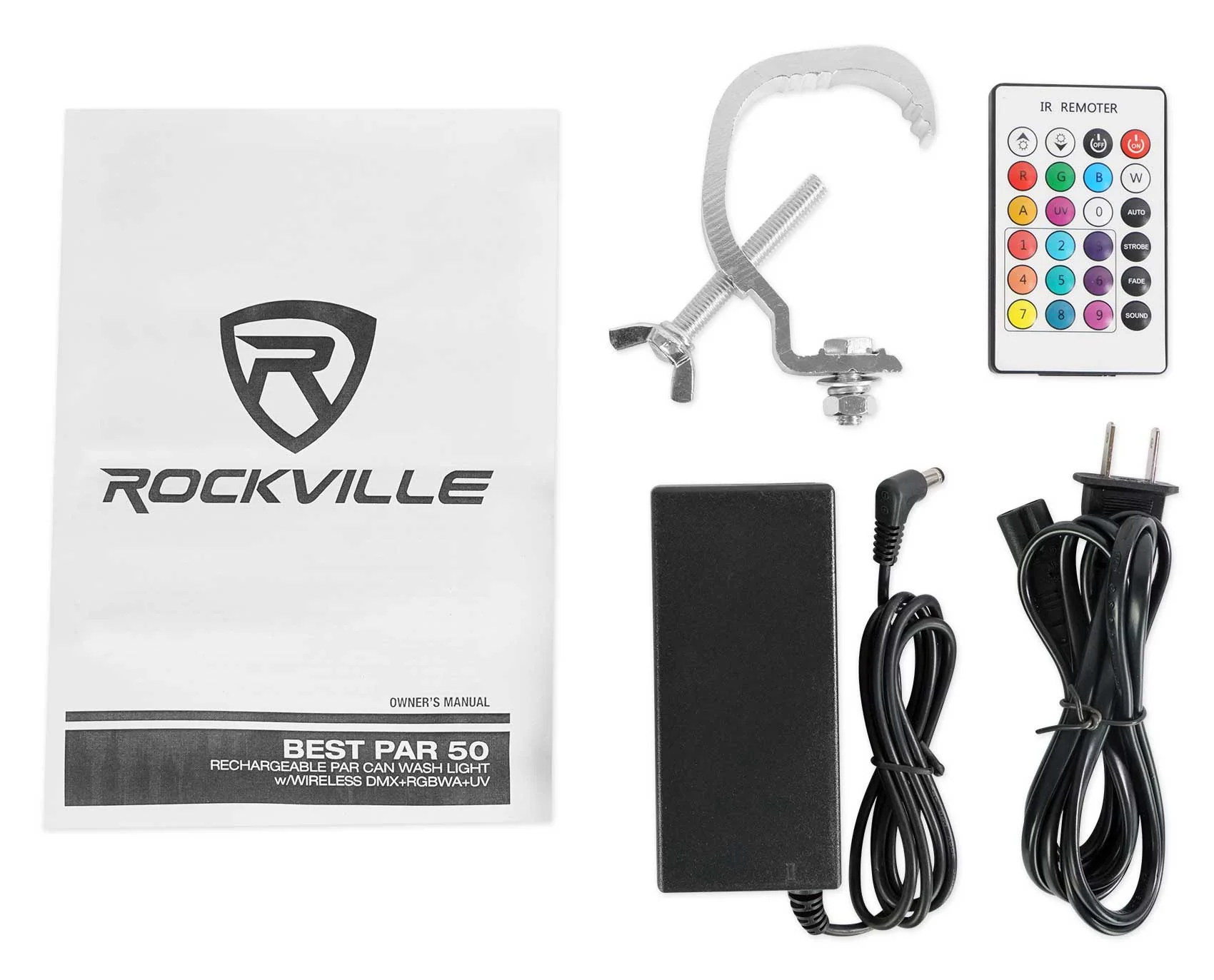 BEST PAR 50 White 12-Pack + ROCKFORCE W4 Controller Bundle - Image 19
