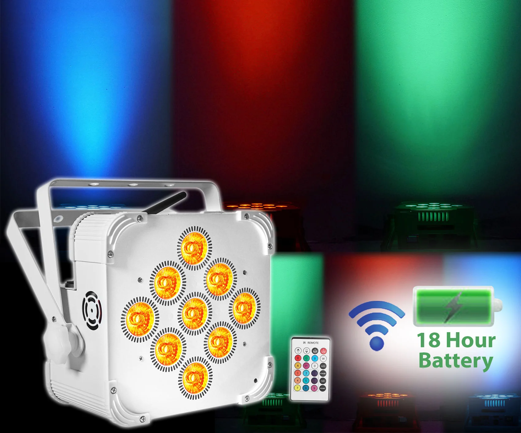 BEST PAR 60 White 12-Pack + ROCKFORCE W4 DMX Controller Bundle - Image 10
