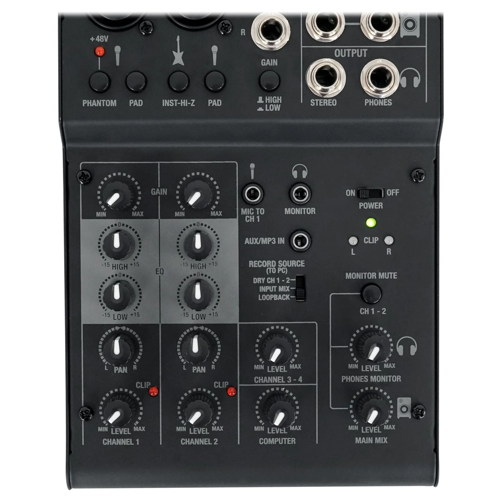 (2) JBL 305P MkII 5" Powered Studio Monitors+USB Interface 4-Channel Mixer w/EQ - Image 12