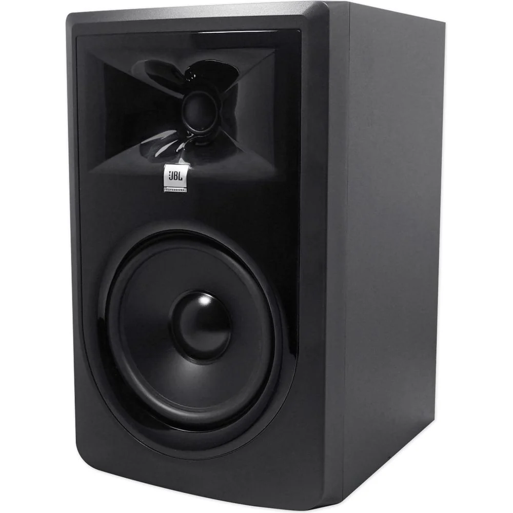 (2) JBL 306P MkII 6" Powered Studio Reference Monitors+Stands+Pads+XLR Cables - Image 3