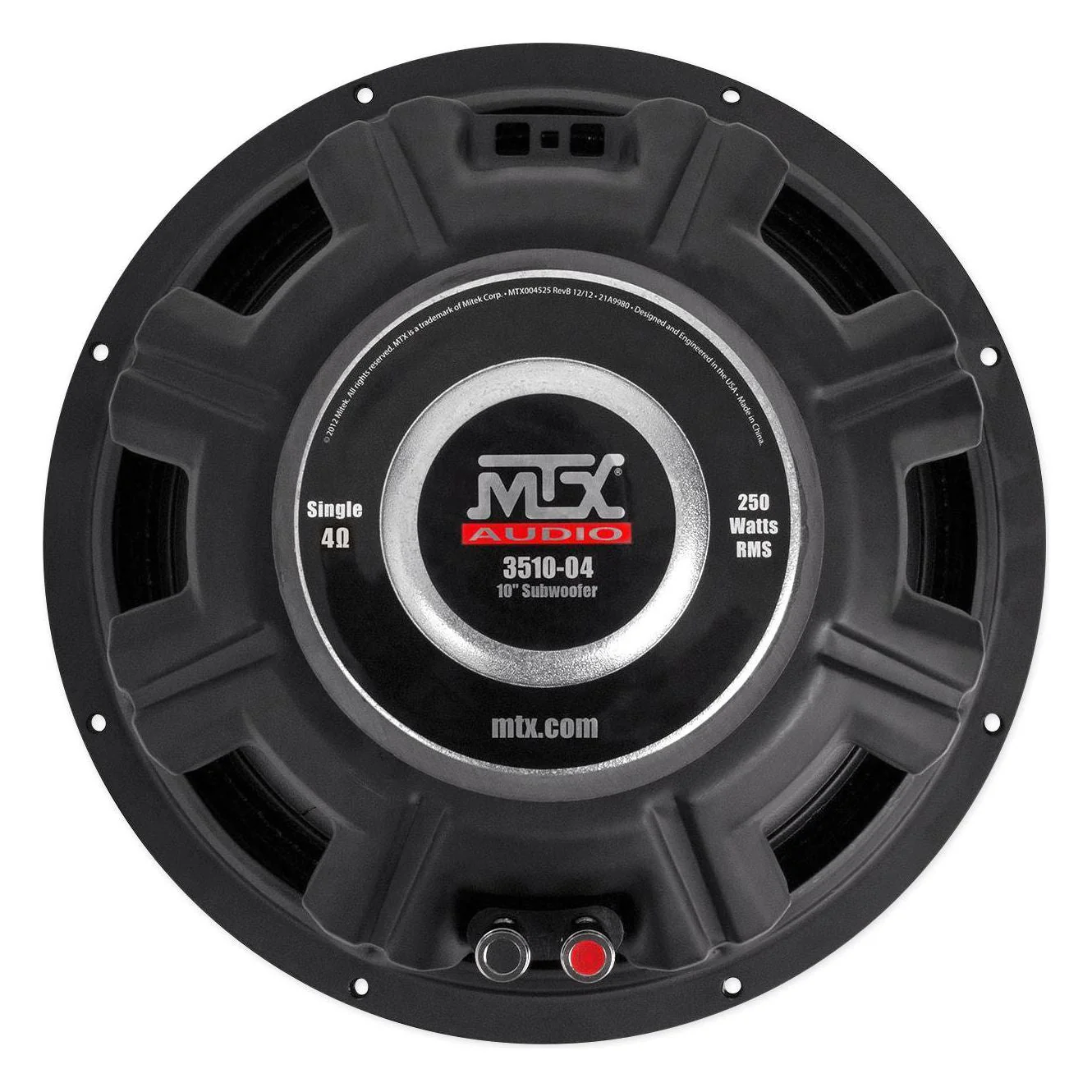 (2) MTX 3510-04 10" 1000w SVC 4-ohm Car Audio Subwoofers+Mono Amplifier+Amp Kit - Image 8