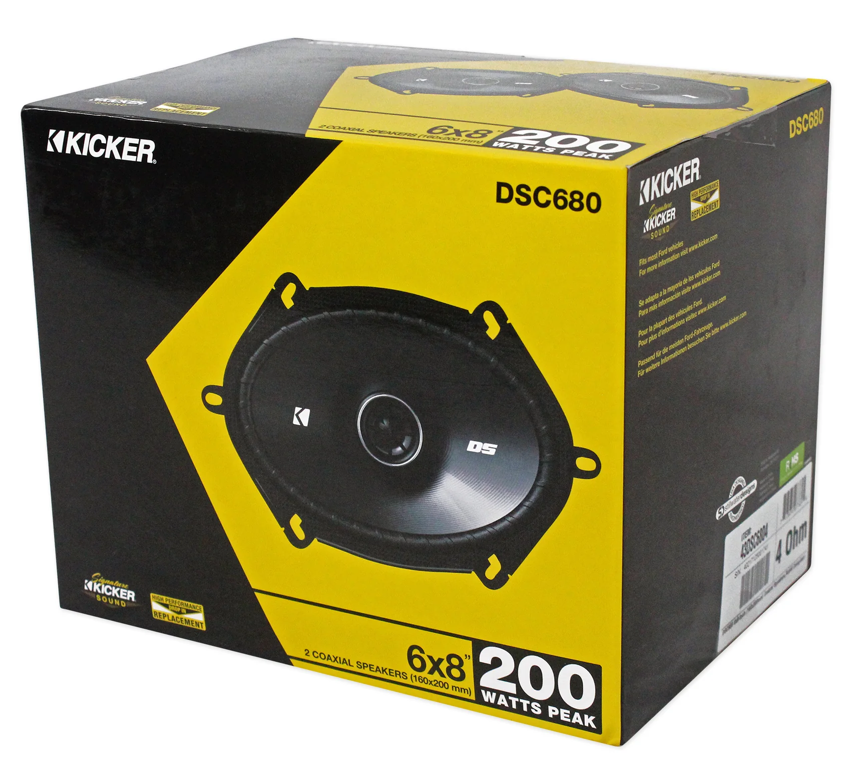 Kicker 6x8" Front+Rear Factory Speaker Replacement Kit For 98-01 Ford Explorer - Image 7
