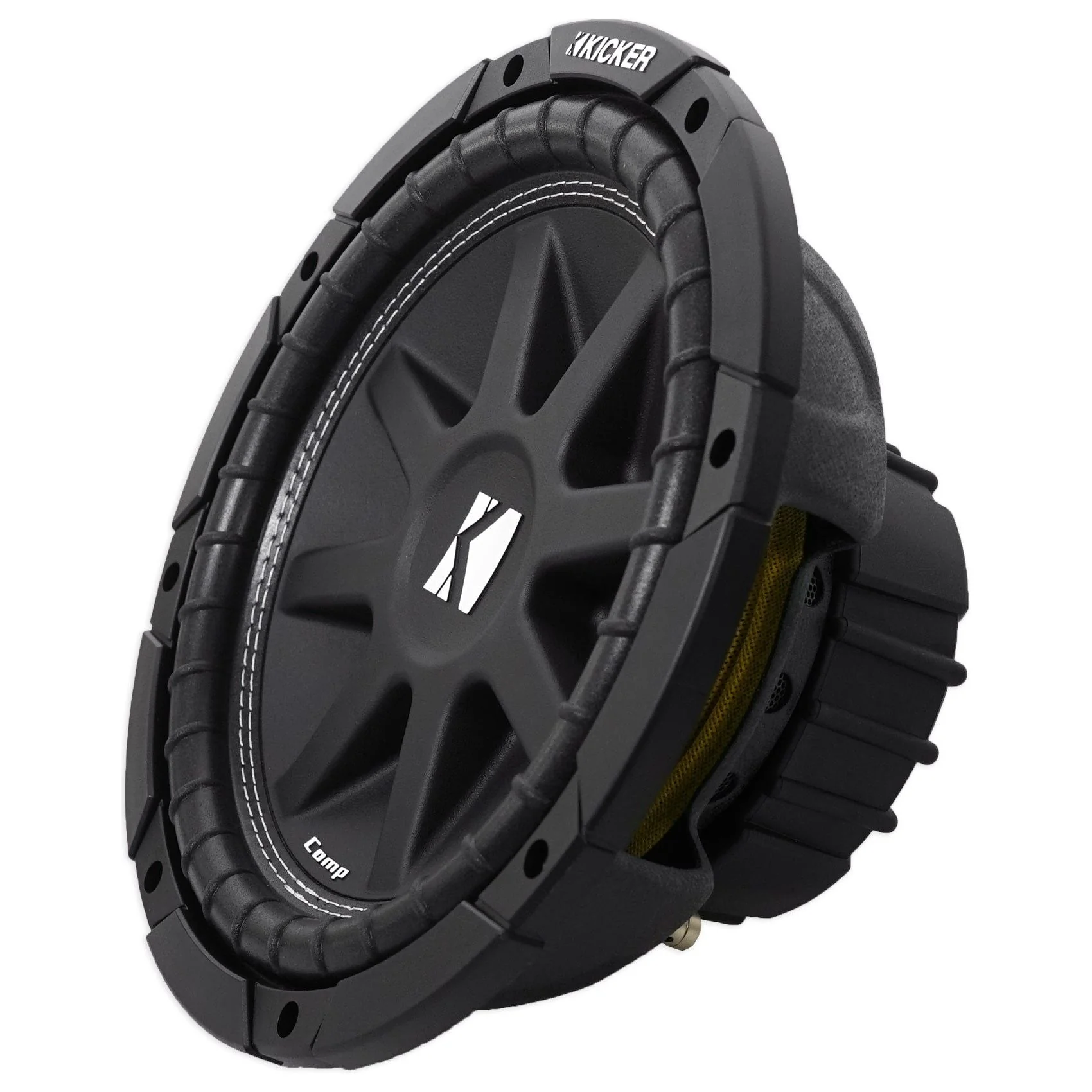 (2) KICKER 43C104 Comp 10" 600w SVC 4-ohm Car Subwoofer+Vented Sub Box Enclosure - Image 7