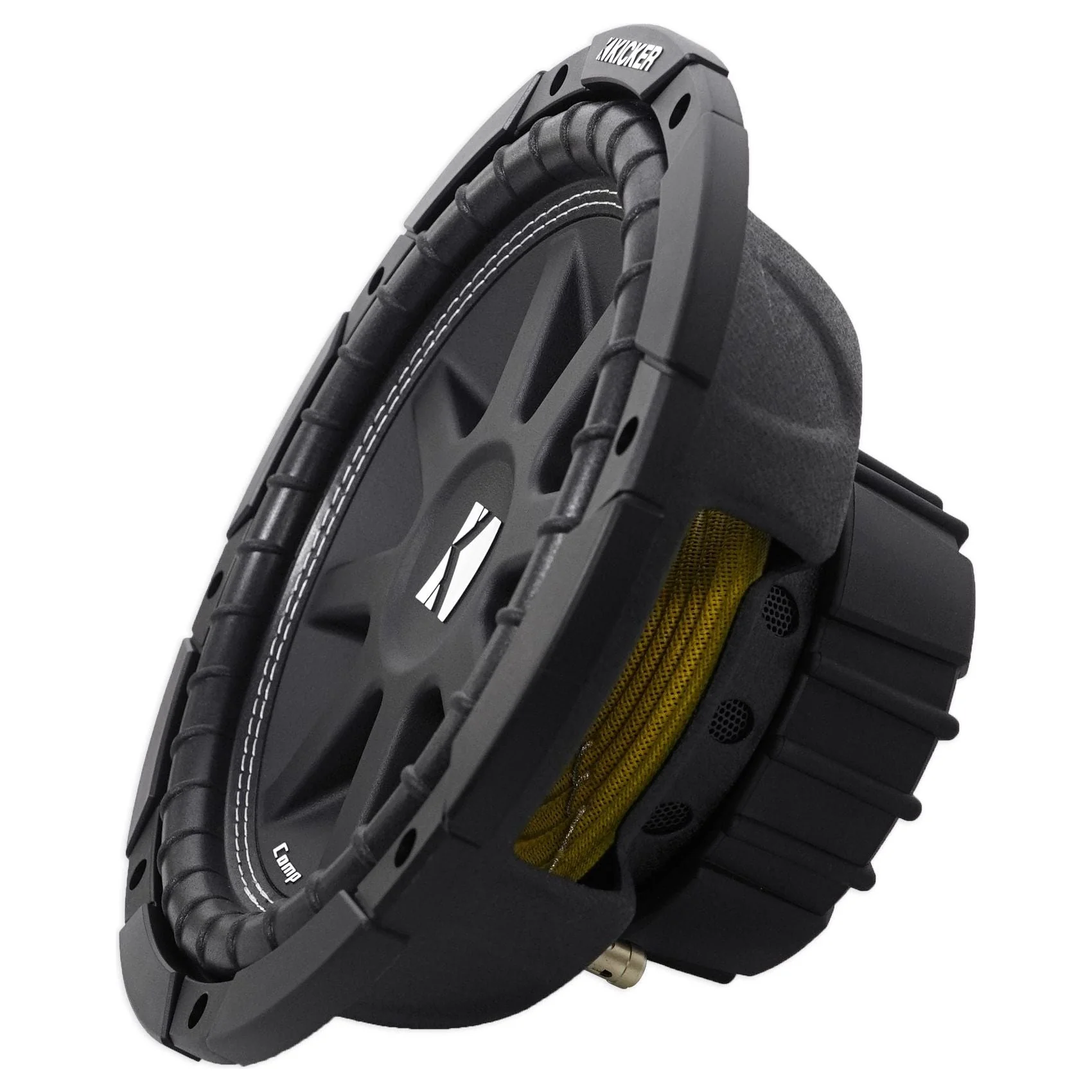 (2) KICKER 43C104 Comp 10" 600w SVC 4-ohm Car Subwoofer+Vented Sub Box Enclosure - Image 8