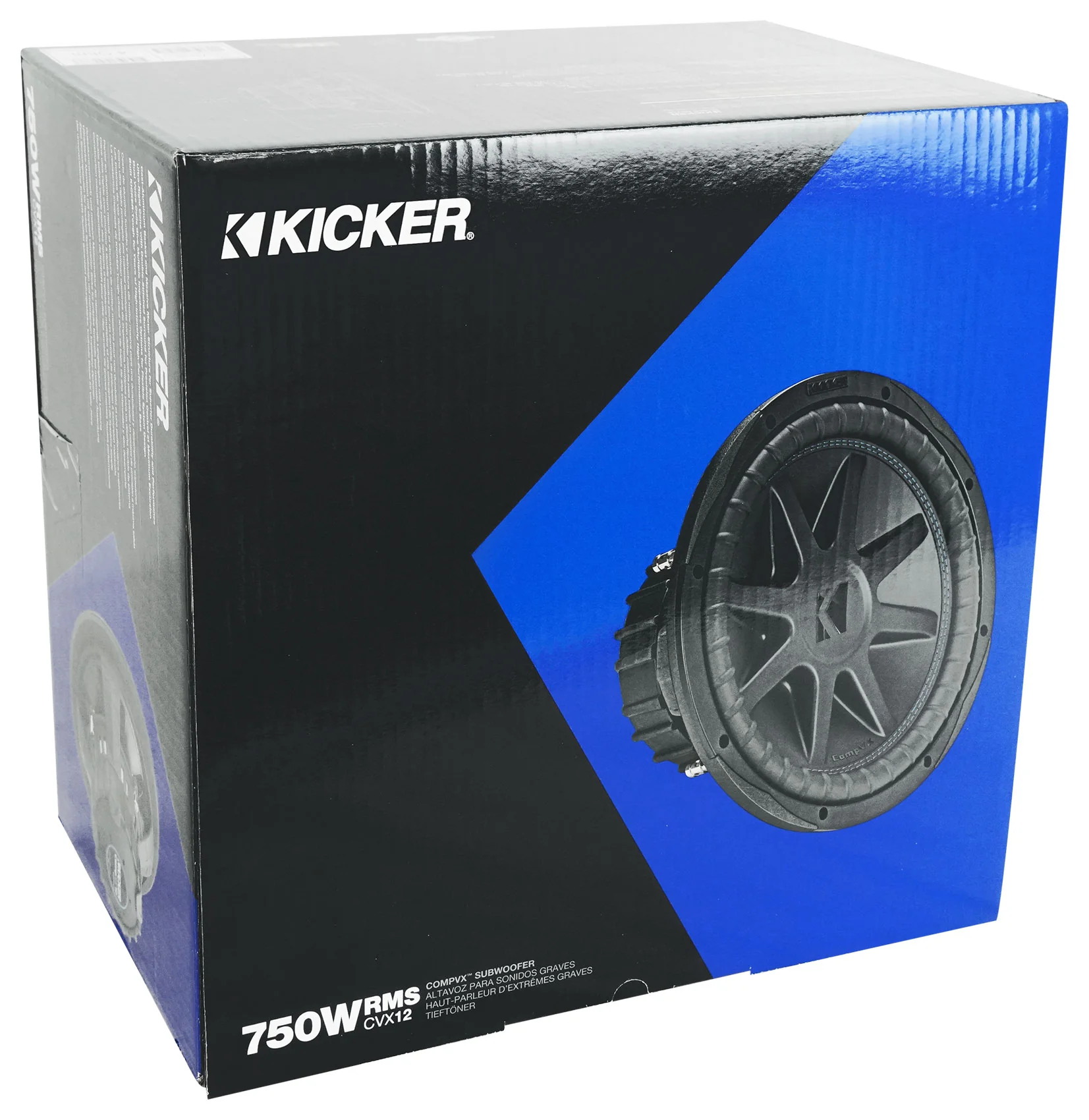2) Kicker 50CVX122 Comp VX CVX 12" 3000w Car Subwoofers+Mono Amplifier+Amp Kit - Image 2