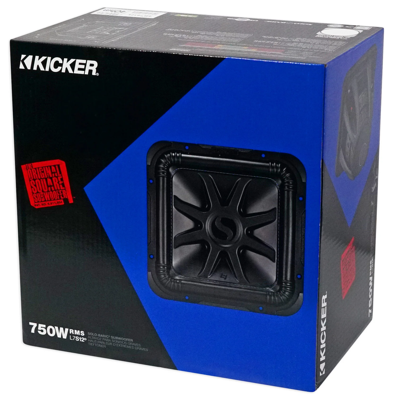 2) Kicker L7S124 12" Solobaric L7S Car Subs+Vented Box+1500W Amplifier+Amp Kit - Image 7