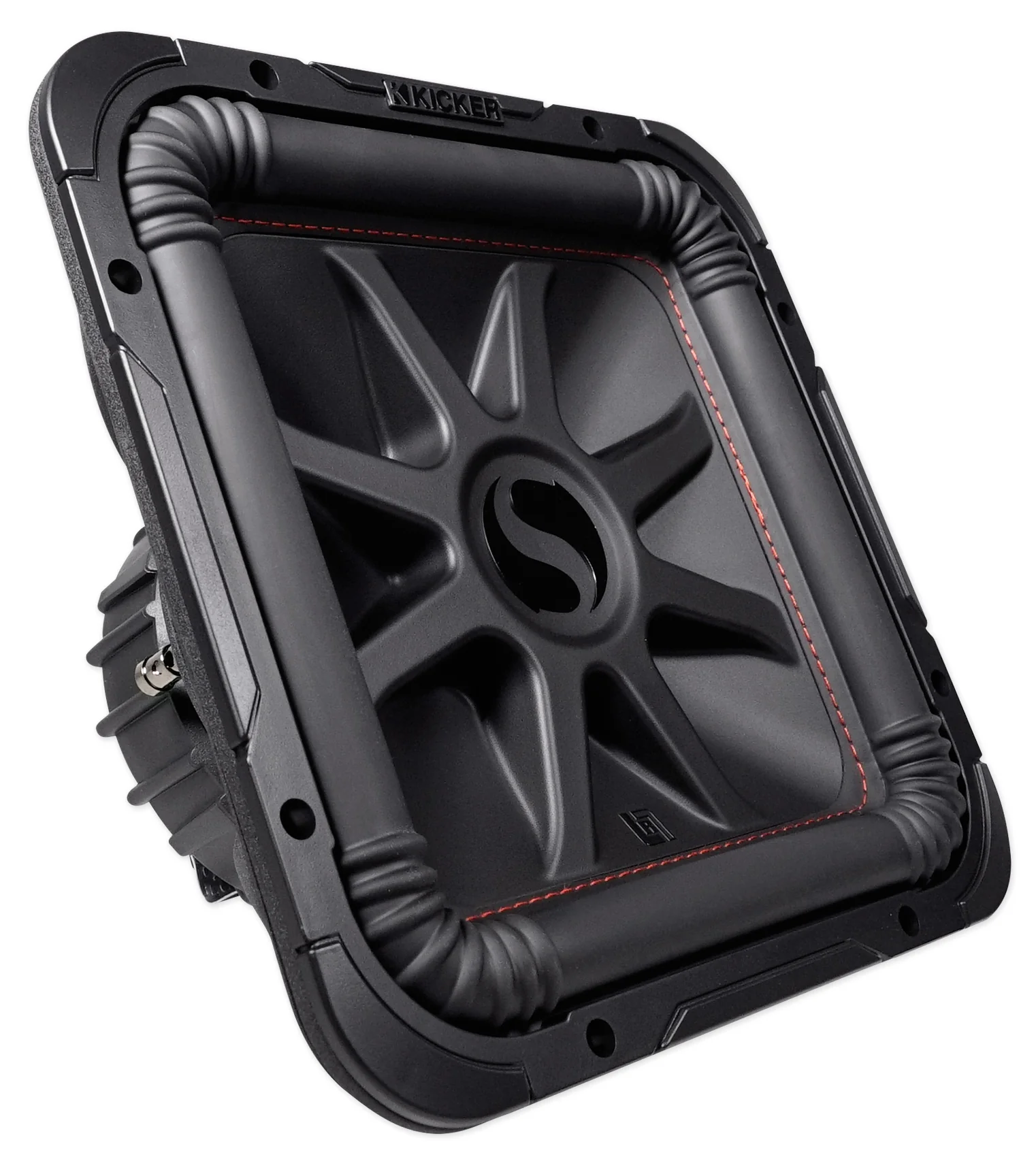 2) KICKER 45L7R122 12" 1200w L7R Subwoofers, Solo-Baric+Vented Bedlined Sub Box - Image 3