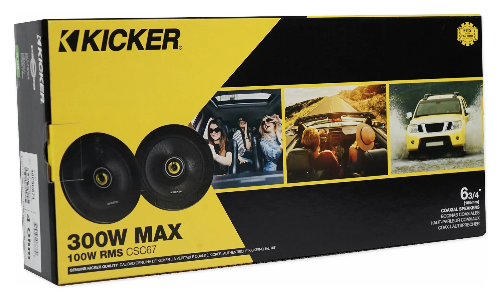 (4) KICKER 46CSC674 6.75" 6-3/4" 600w 4-Ohm Car Audio Coaxial Speakers CSC674 - Image 11
