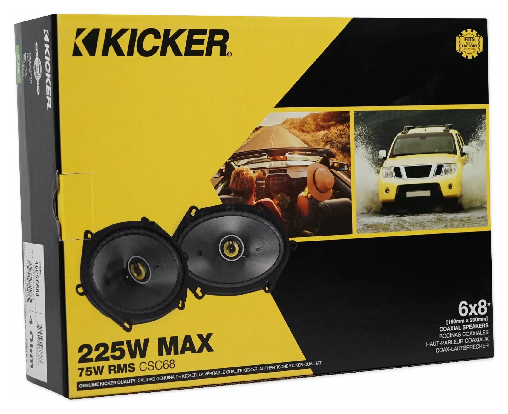 Kicker 6x8" Front+Rear Speaker Replacement For 1999-2010 Ford F-250/350/450/550 - Image 7