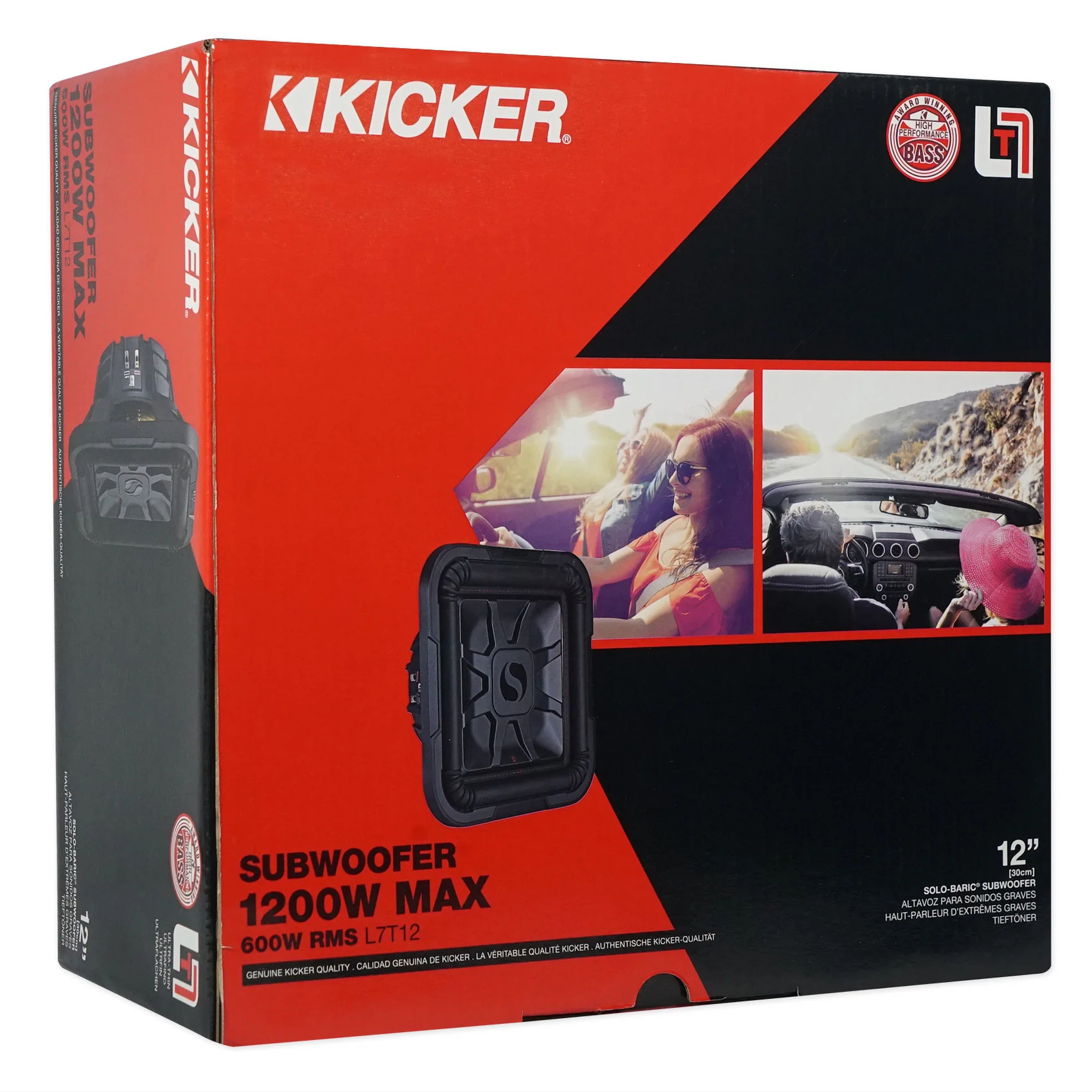 2 KICKER 46L7T124 12" 1200w L7T Subwoofers Solo-Baric Sub+Mono Amplifier+Amp Kit - Image 7