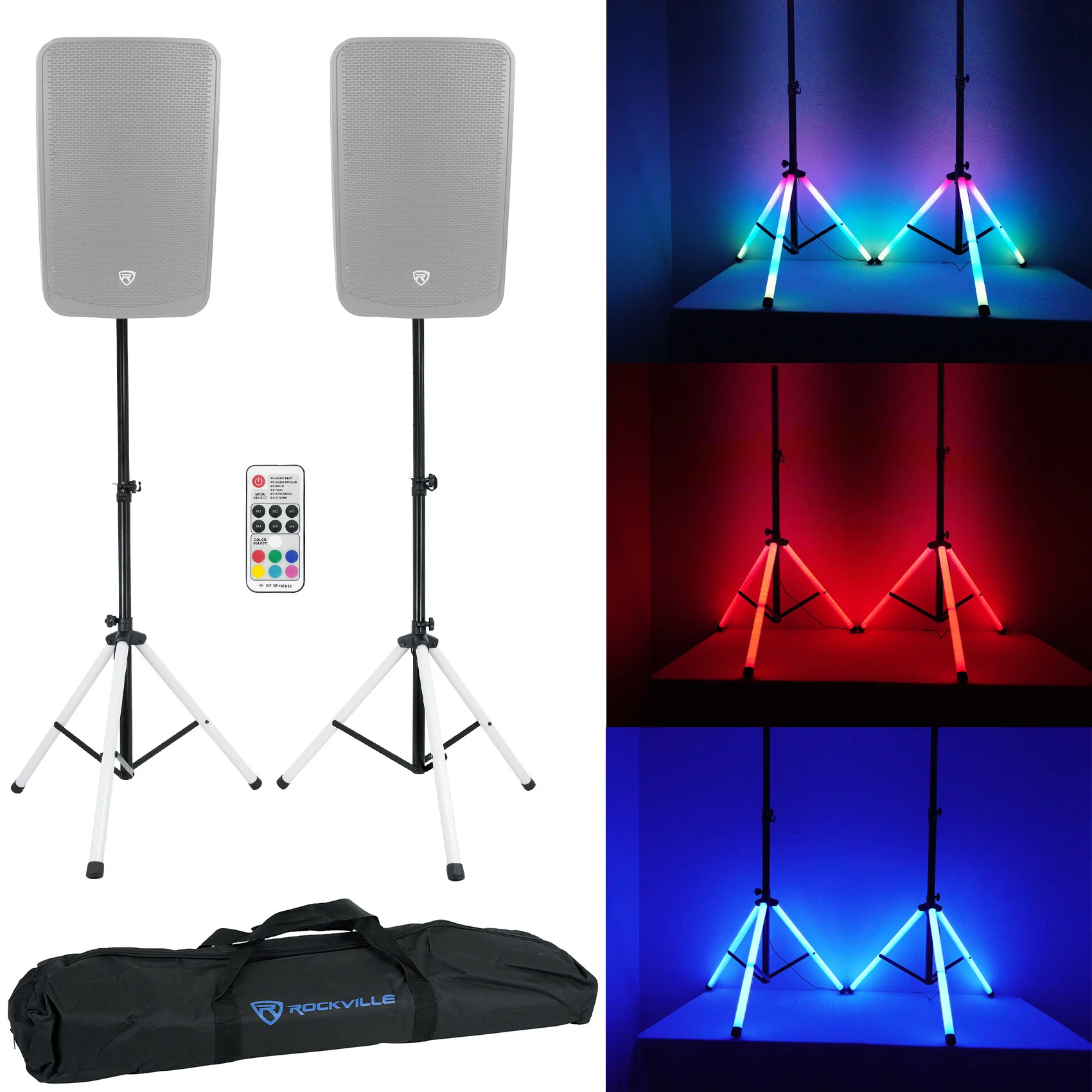 BPA15 15" Speakers 2-Pack + LED Tripod Stands Bundle - Image 11