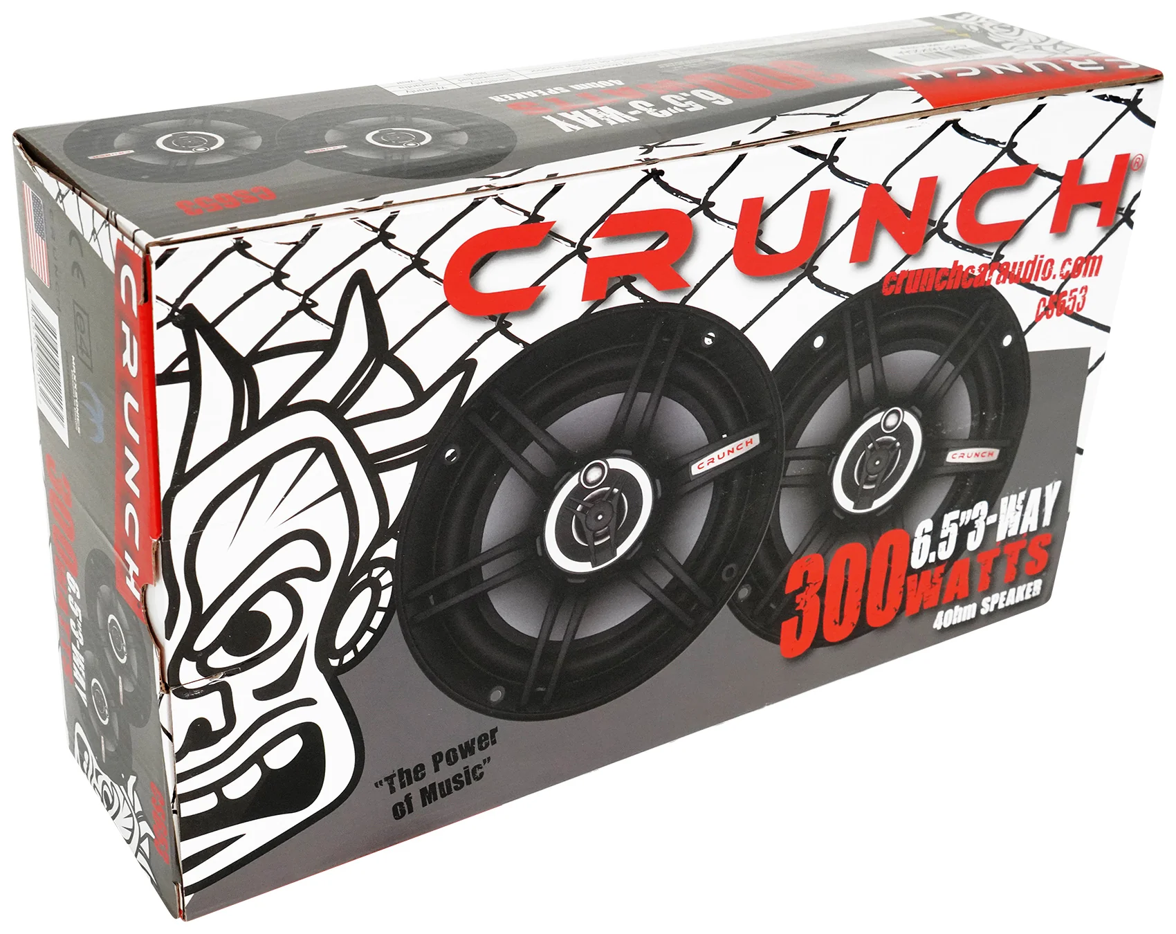 (4) Crunch CS653 6.5" Car Audio 3-Way Speakers 300 Watts Max 6 1/2" Inch - Image 9
