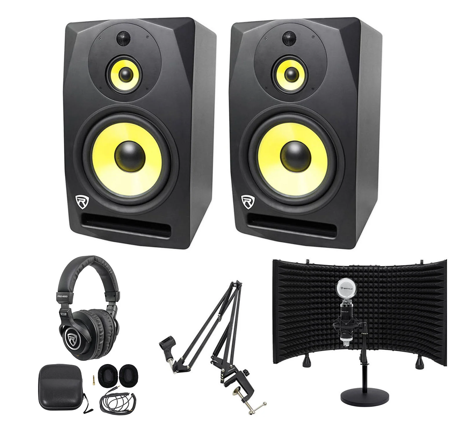 DPM10B Black 2-Pack + Samson MD5 Mic Stand Bundle