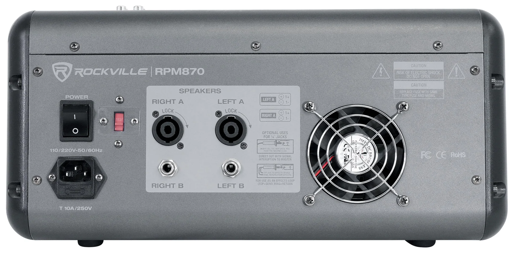 JBL JRX225 Dual 15" 4000w DJ/PA Speakers+Powered 8-Channel Mixer w/USB/Effects - Image 11