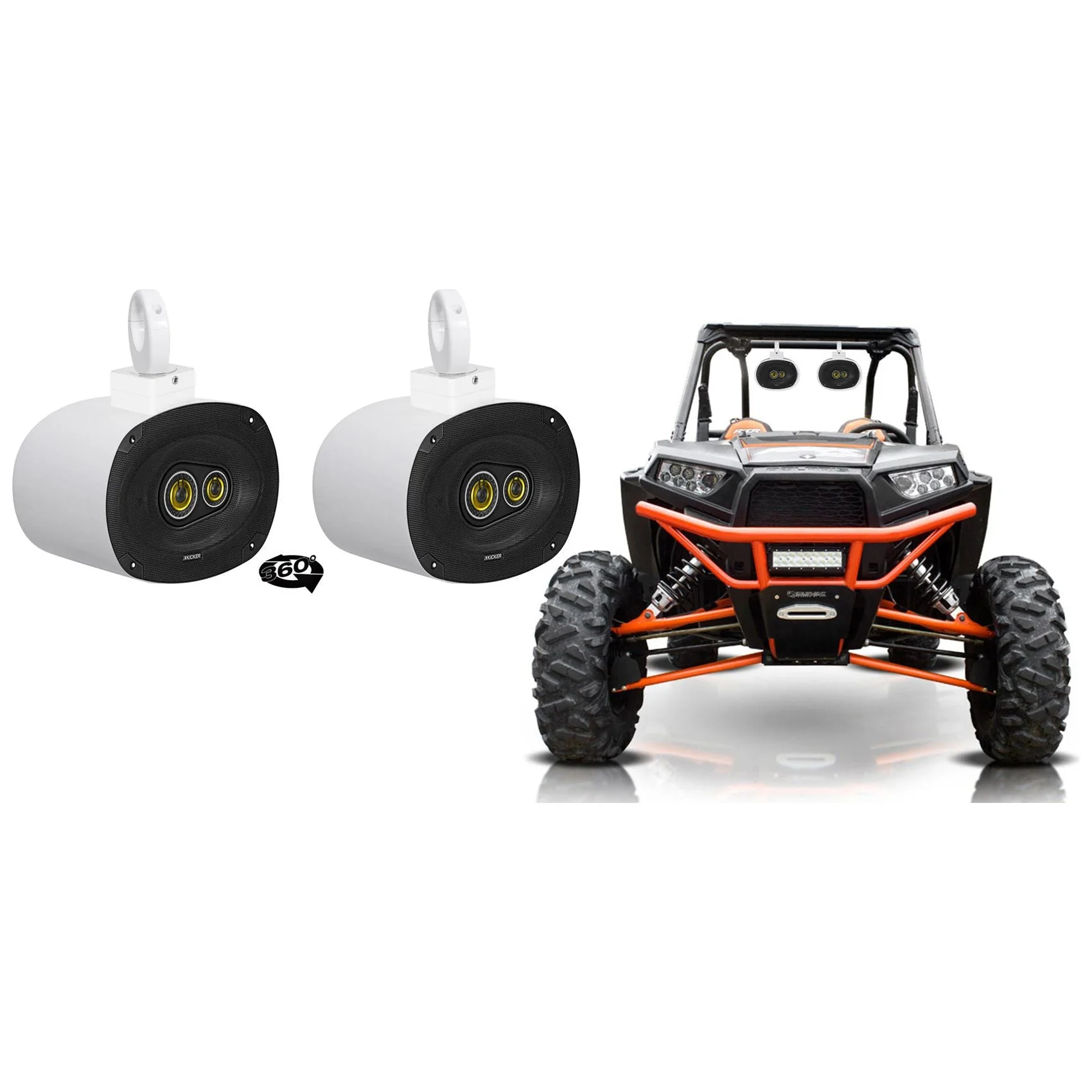 MAC69W+MAC360W KICKER SWIVEL RZR - Image 2
