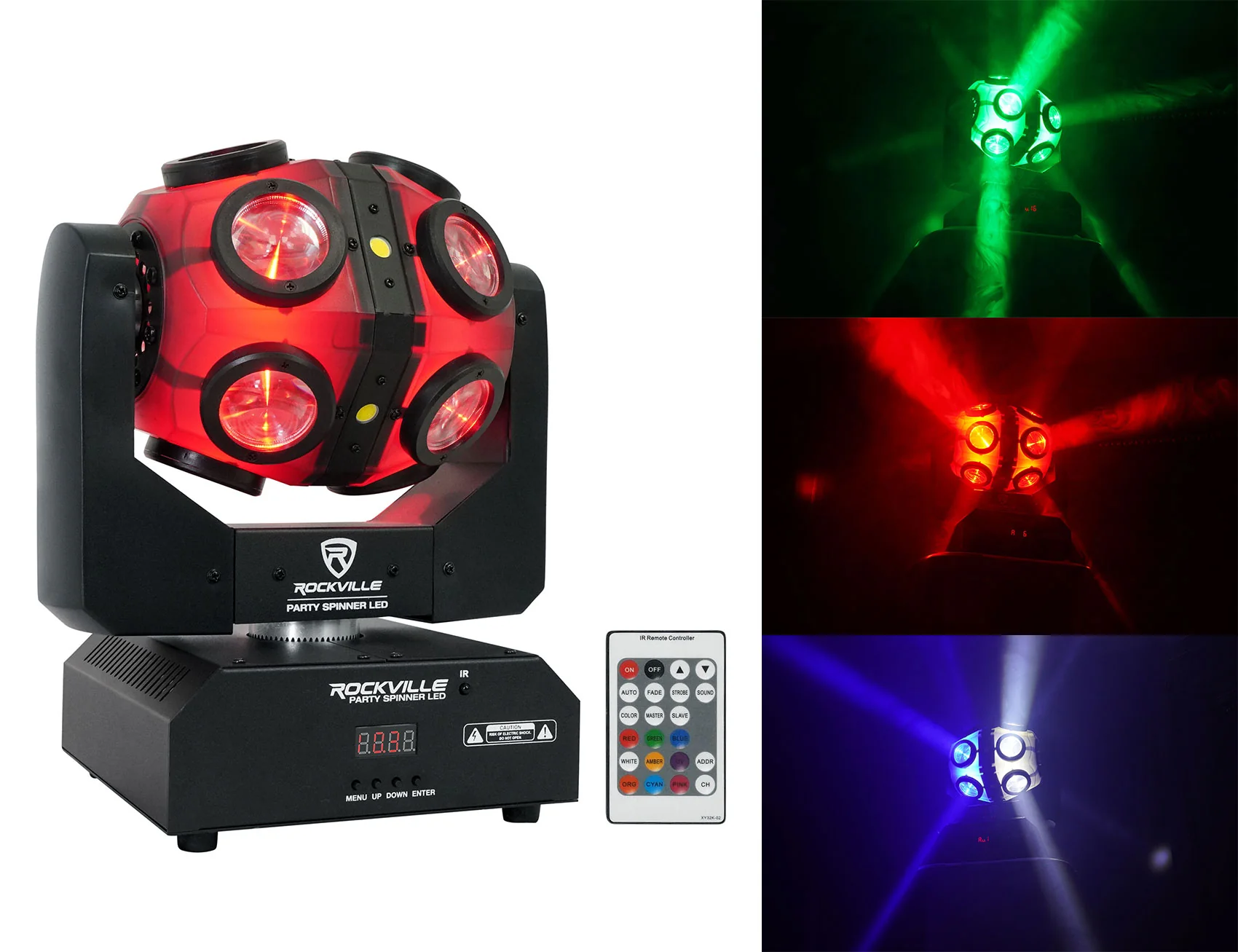 Party Spinner LED 2-Pack + ROCKFORCE 192 DMX Controller Bundle - Image 14