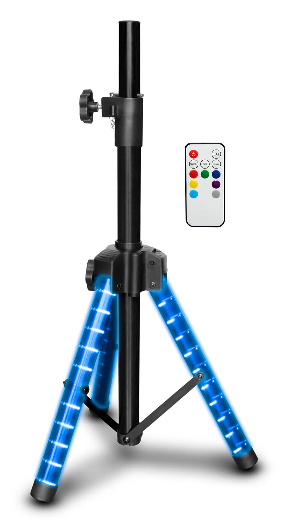 (2) Technical Pro PT3LED Rechargeable RGBWY LED Tripod DJ Speaker Stands+Bag - Image 10