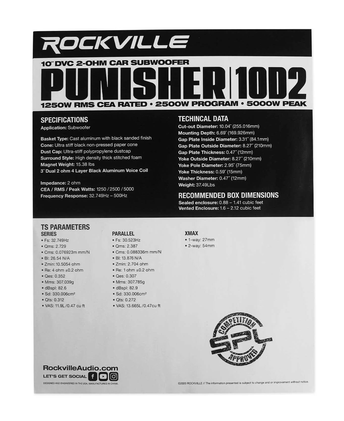 Punisher 10D2 2-Pack + RD10 Sealed Dual 10" Enclosure Bundle - Image 15
