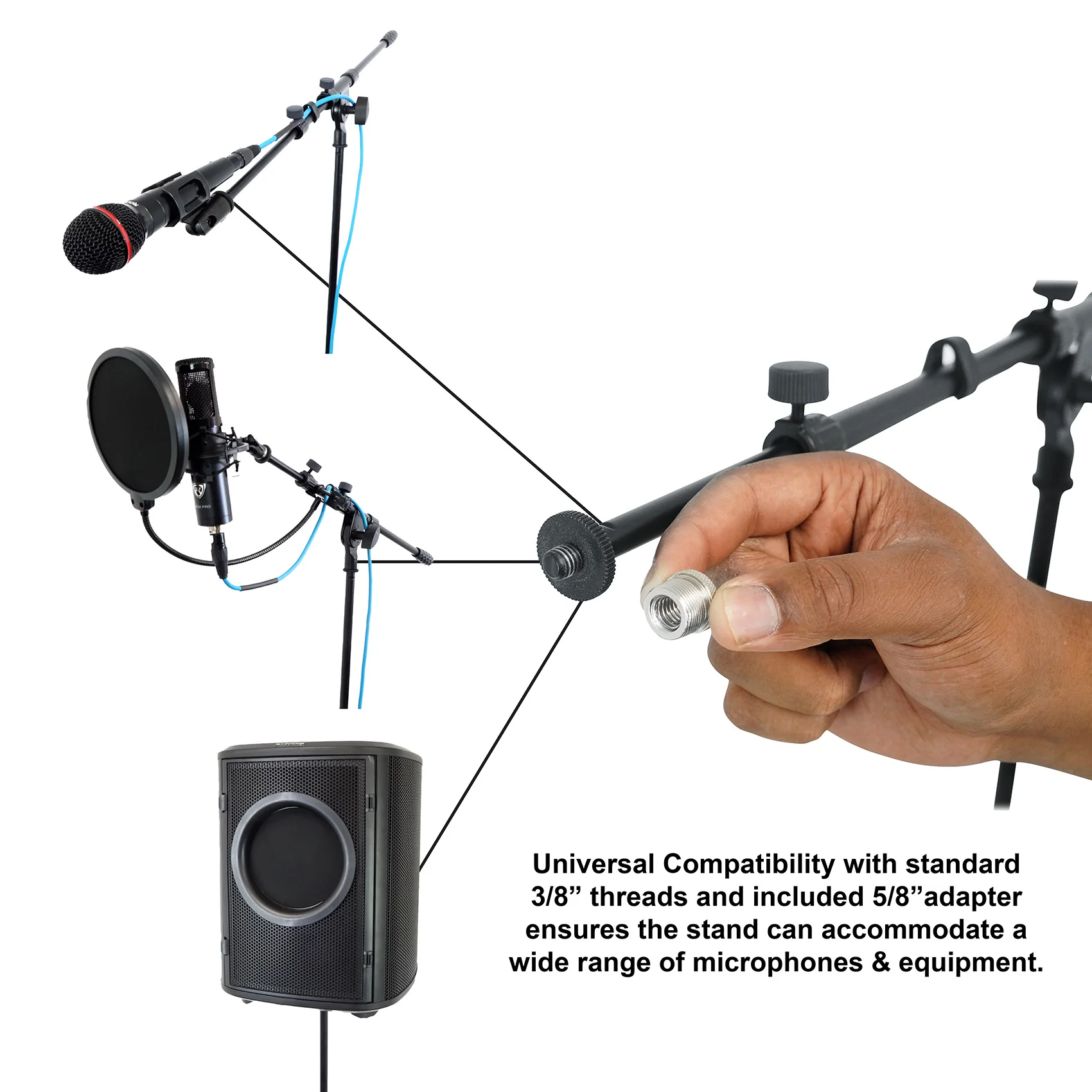 RMP‑XLR 2-Pack + Tripod Boom Stands 2-Pack Bundle - Image 7