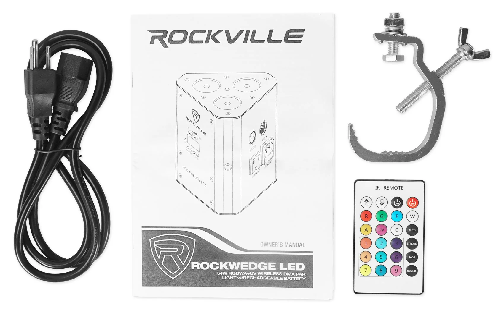 RockWedge LED White 2-Pack + ROCKFORCE W2 Controller Bundle - Image 2