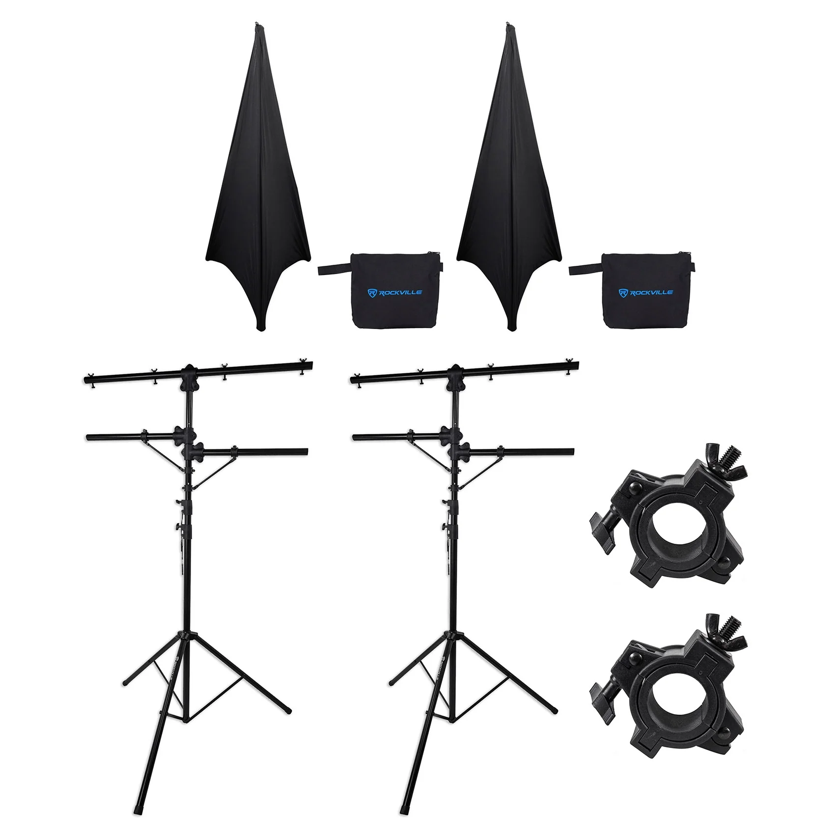 RVLS1 Lighting Tree Stand 2-Pack + RSC7B Scrim 2-Pack + O‑Clamp 2-Pack Bundle