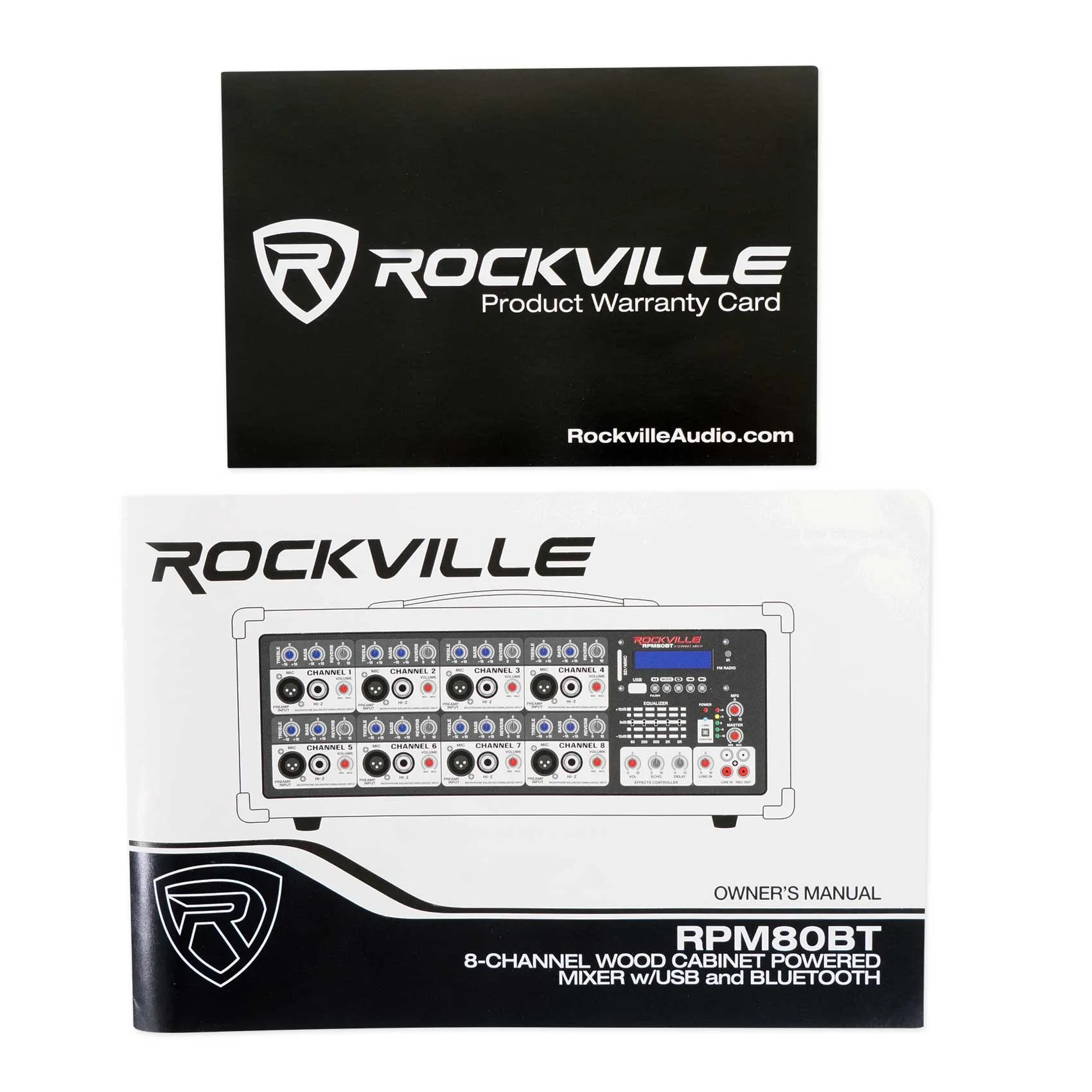 SPGN128 2-Pack + RPM80BT Powered Mixer + Wireless Mics Bundle - Image 12