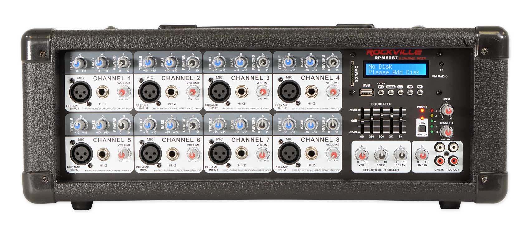 SPGN128 2-Pack + RPM80BT Powered Mixer + Wireless Mics Bundle - Image 25
