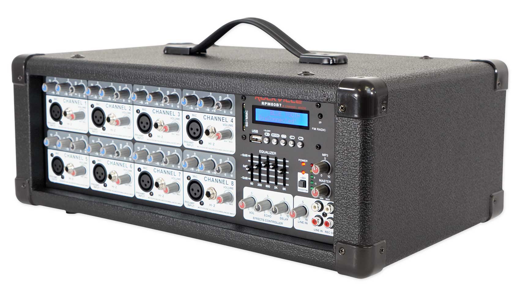 SPGN128 2-Pack + RPM80BT Powered Mixer + Wireless Mics Bundle - Image 4