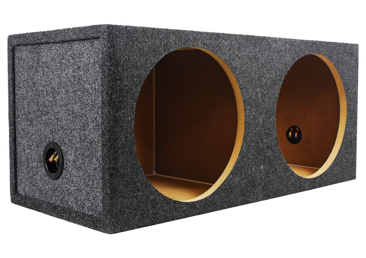 (2) Memphis Audio SRX1240V 12" 300w RMS Car Subwoofers+Sealed Sub Box Enclosure - Image 3