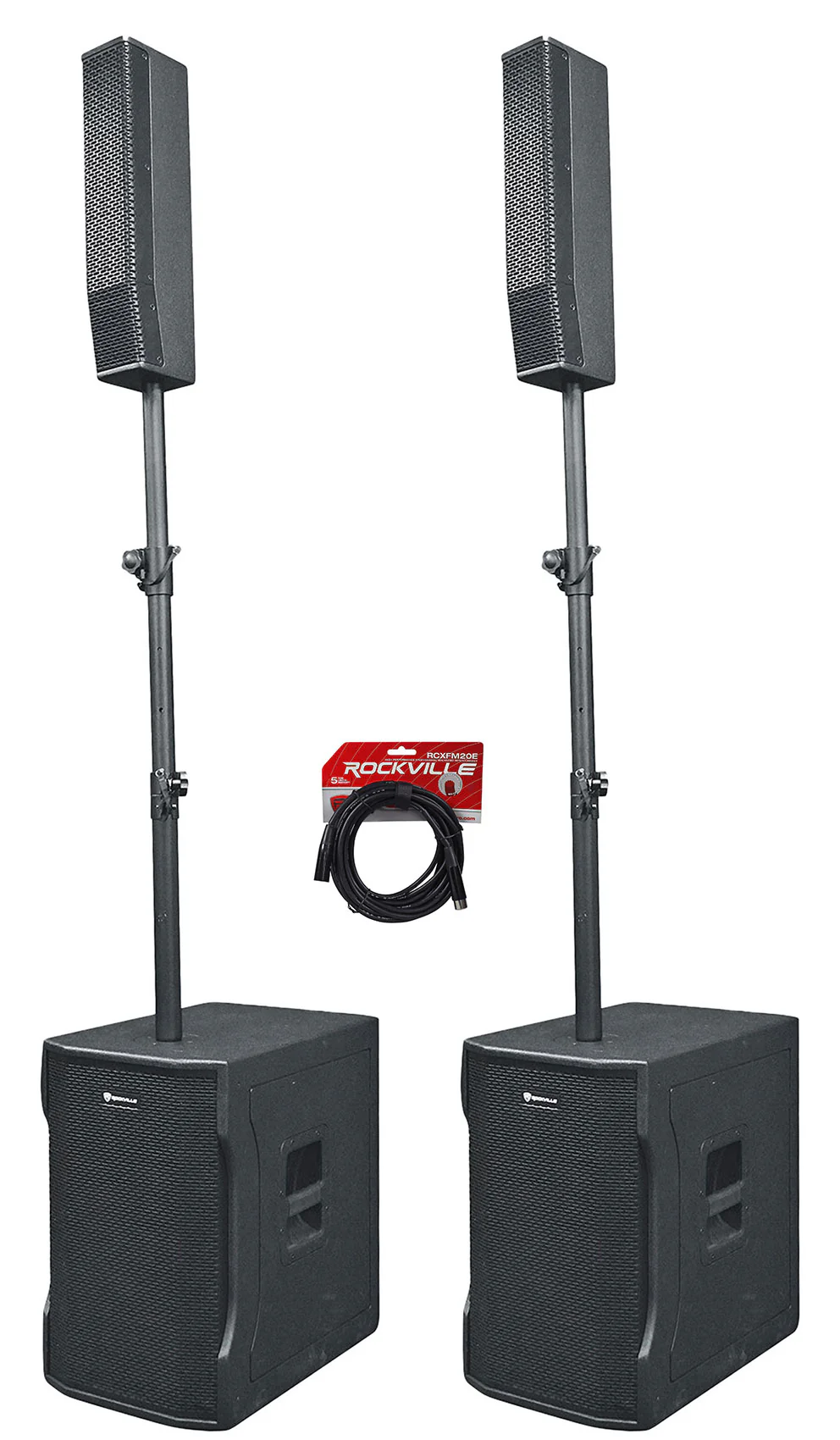 Titan Column 12 2-Pack + XLR Cable Bundle