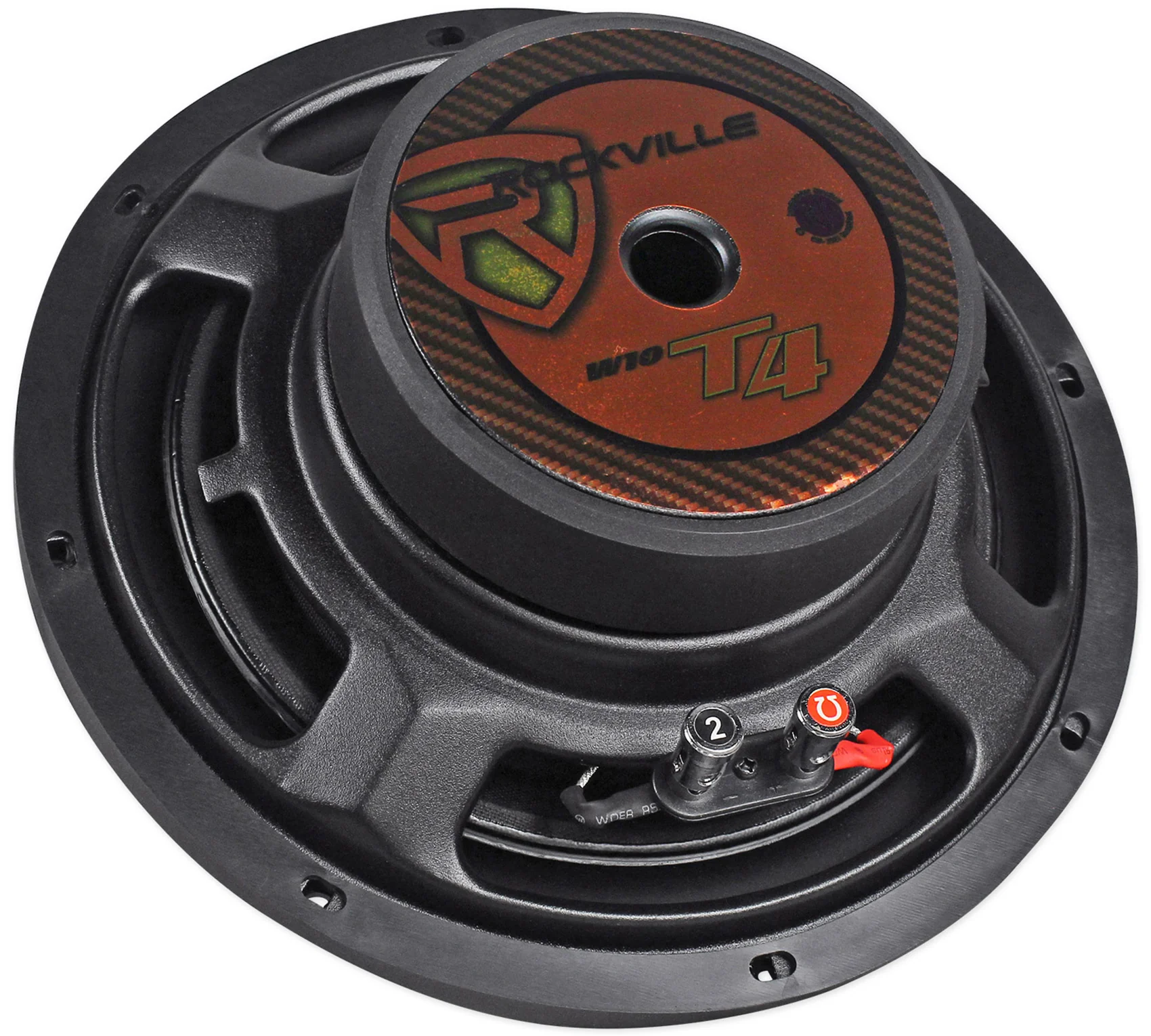 Rockville 10" Shallow Subwoofers 2-Pack + KRYPTON-M2 Mono Amplifier Bundle - Image 3