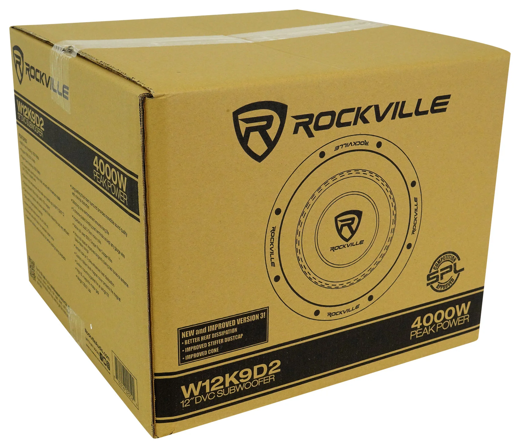 K9 Series 12" D2 V3 Subwoofer 2-Pack + Dual 12" Sealed Enclosure Bundle - Image 10