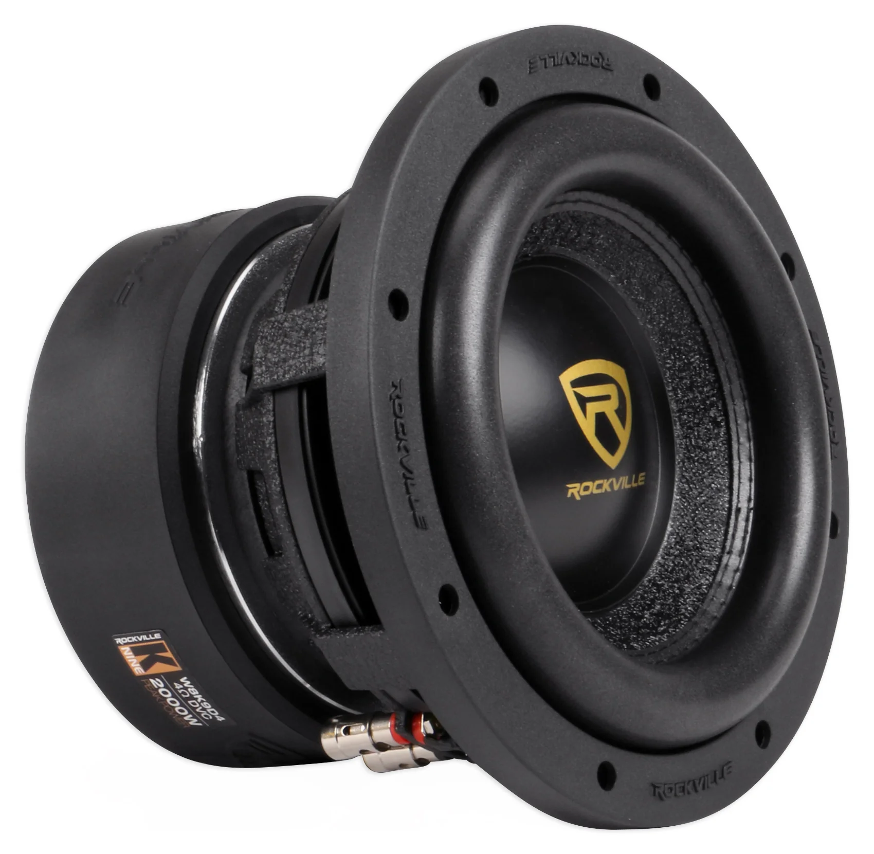 Rockville 8" Subwoofers 2-Pack + KRYPTON-M3 Mono Amplifier Bundle - Image 4