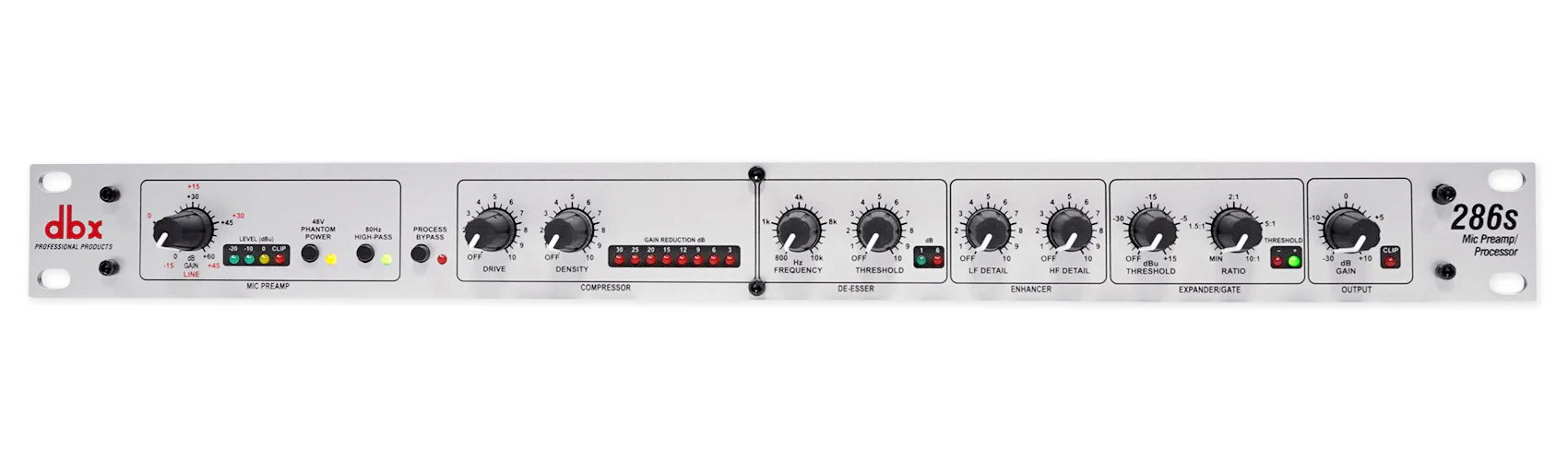 DBX 286S Microphone Mic Pre-Amp Processor 286 S, Phantom Power+Condenser Mic - Image 2