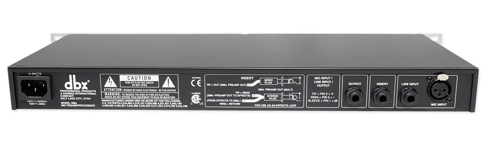 DBX 286S Microphone Mic Pre-Amp Processor 286 S, Phantom Power+Condenser Mic - Image 5