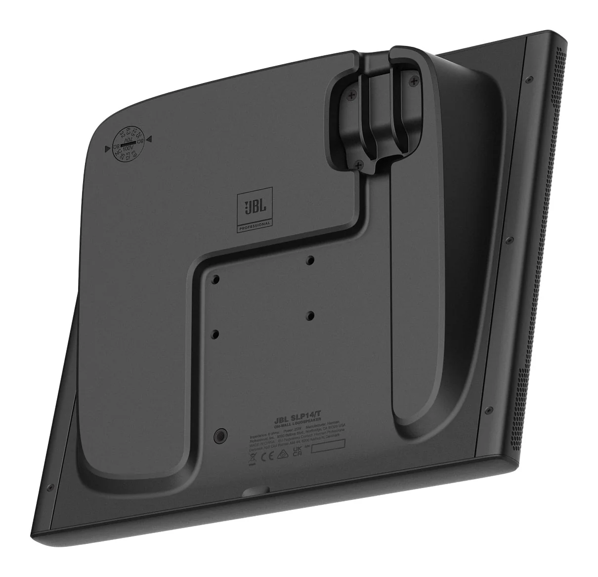 8) JBL SLP14/T-BK Sleek Low-Profile On Wall Mount 4" 70v Commercial Speakers+Amp - Image 17