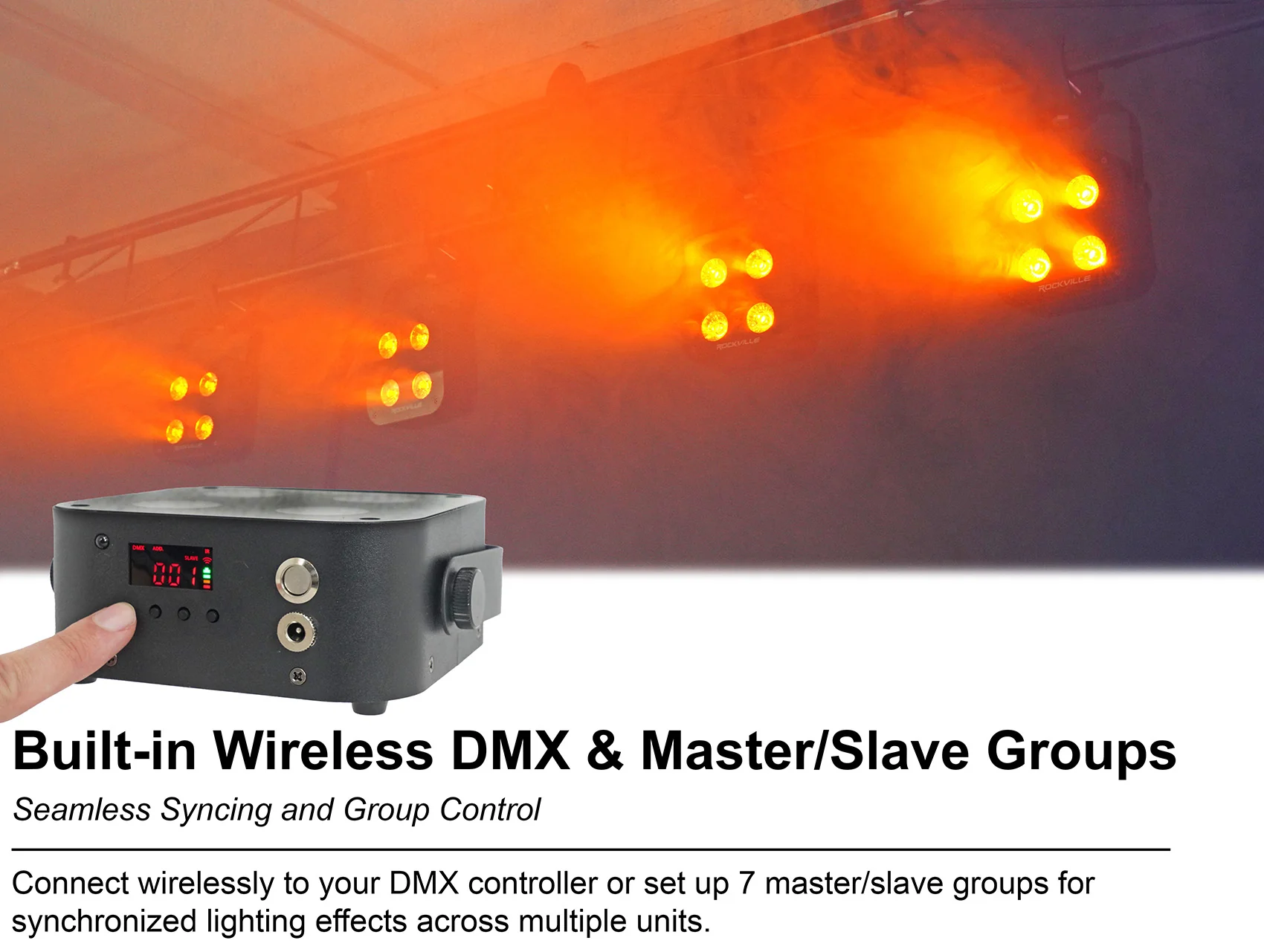 MINI IR4 Black 4-Pack + ROCKFORCE W2 DMX Controller Bundle - Image 13
