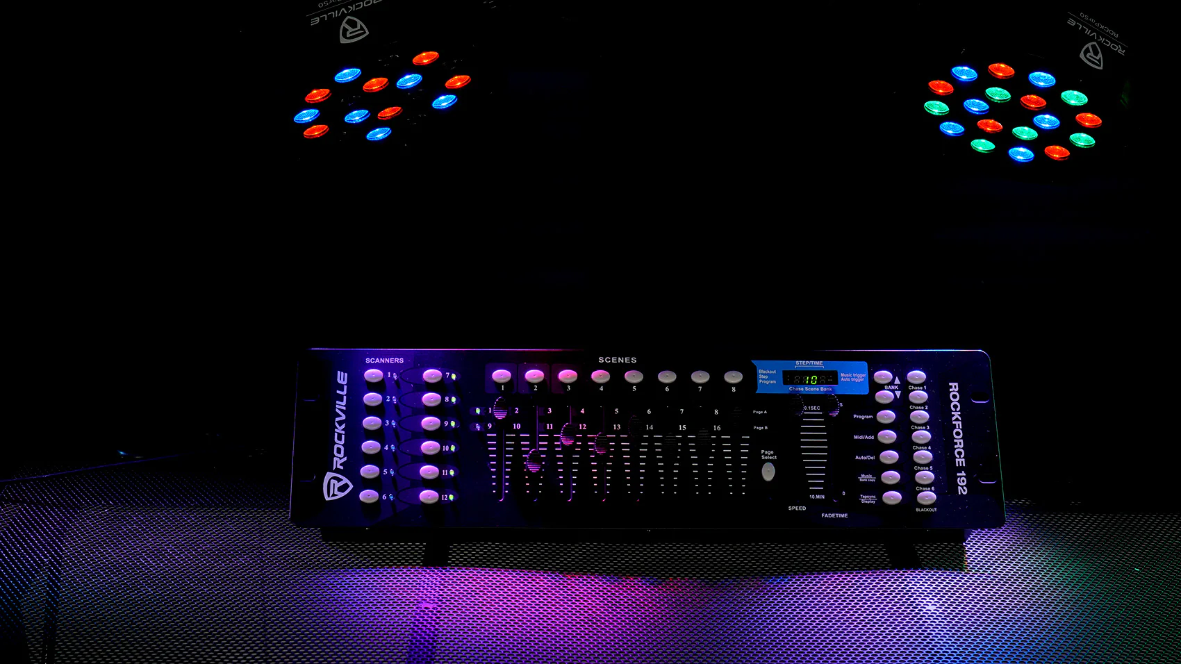 (4) Eliminator Stinger Spot 30 White LED Moving Head Lights+DMX Control+Fogger - Image 11
