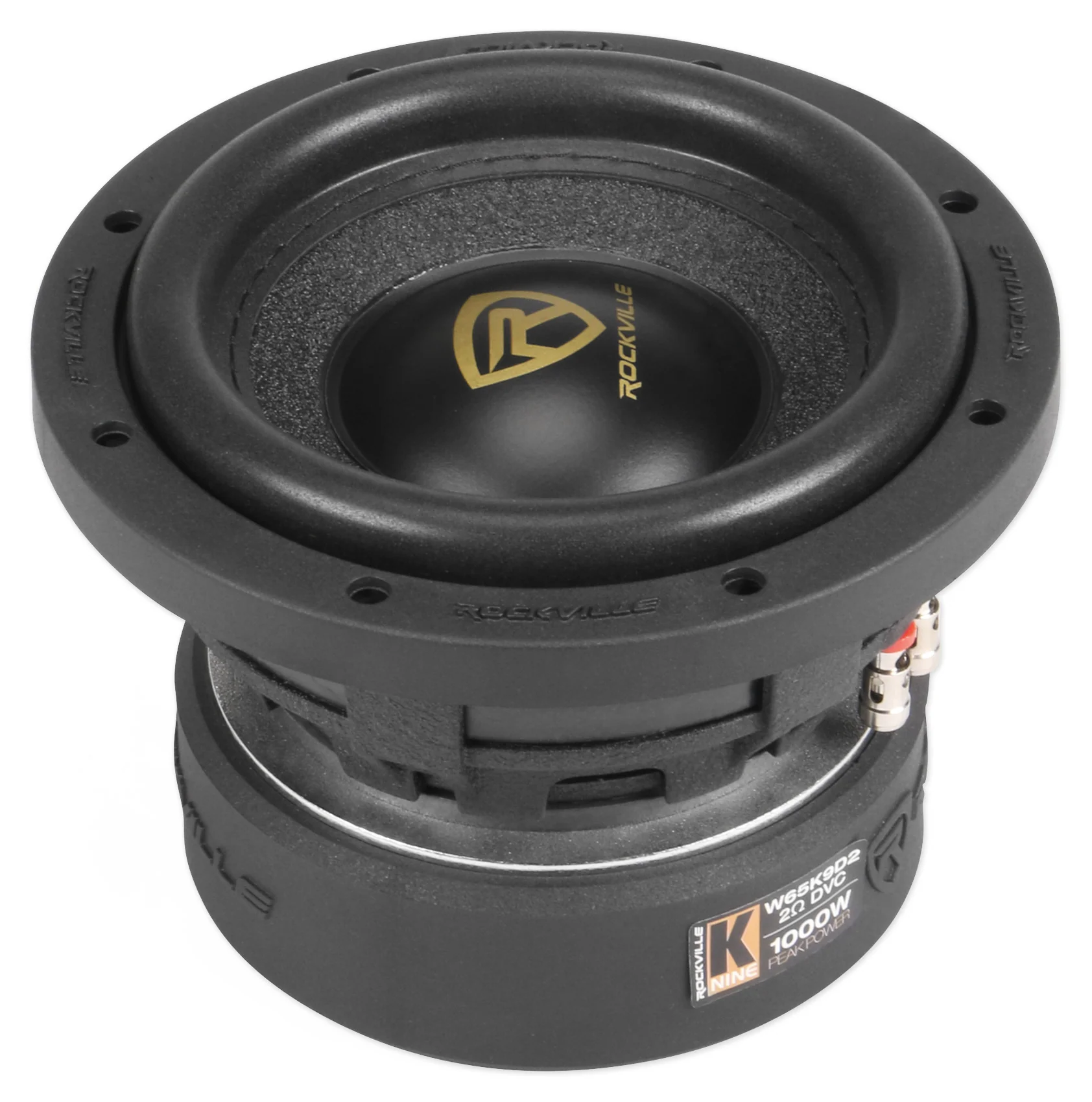 Rockville W65K9D2 4-Pack + KRYPTON-M3 Amp + RWK4CU + REC130 Bundle - Image 30