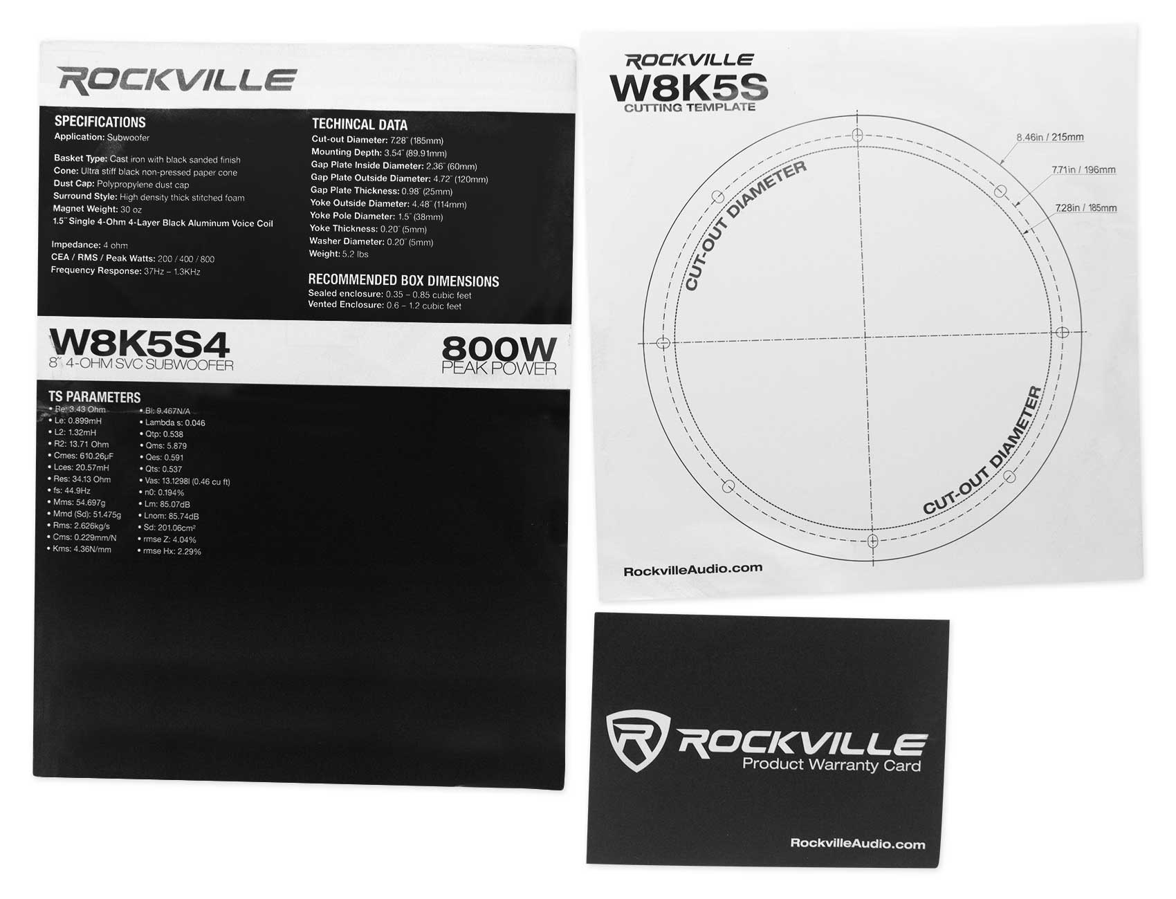 Rockville W8K5S4 4-Pack + REC120 Quad 8 Enclosure Bundle - Image 2