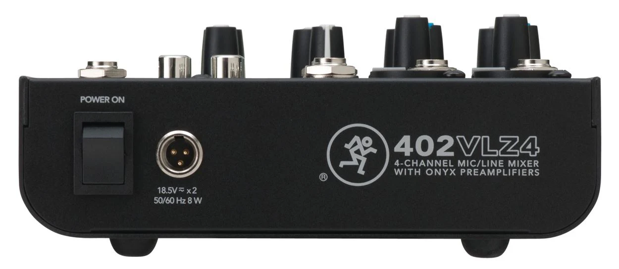 Mackie 402VLZ4 4-channel Compact Mixer w/ 2 ONYX Preamps+Microphone+XLR Cable - Image 7