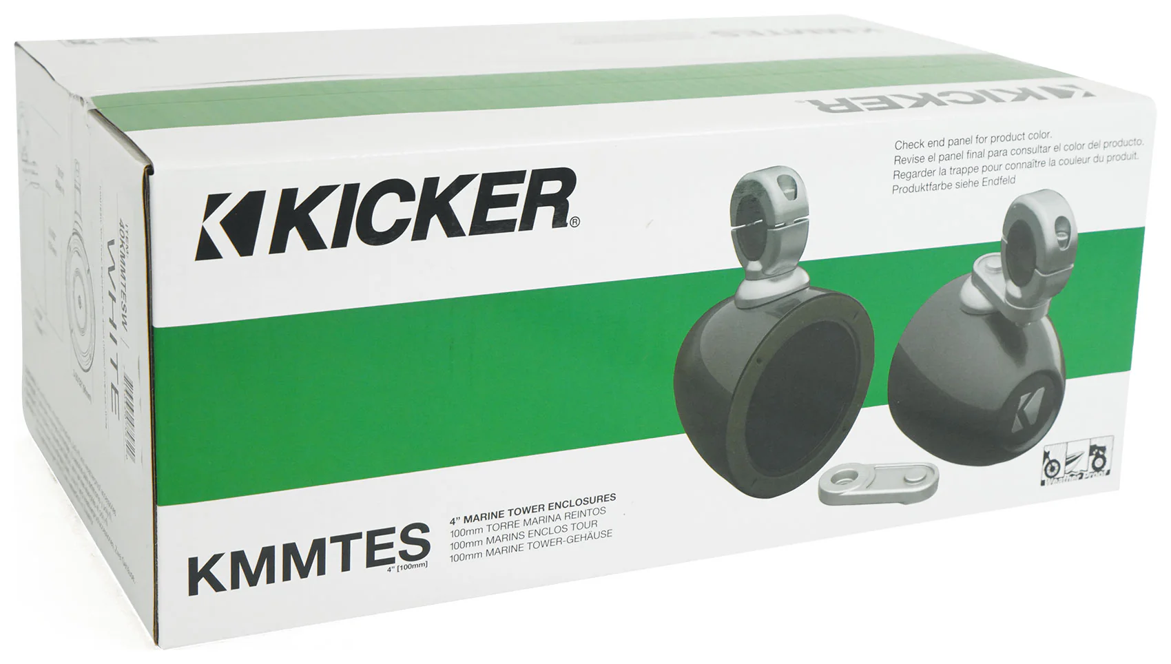 Pair Kicker 4" KMMTES Mini Marine Tower Enclosures+Free Bluetooth Speaker - Image 2