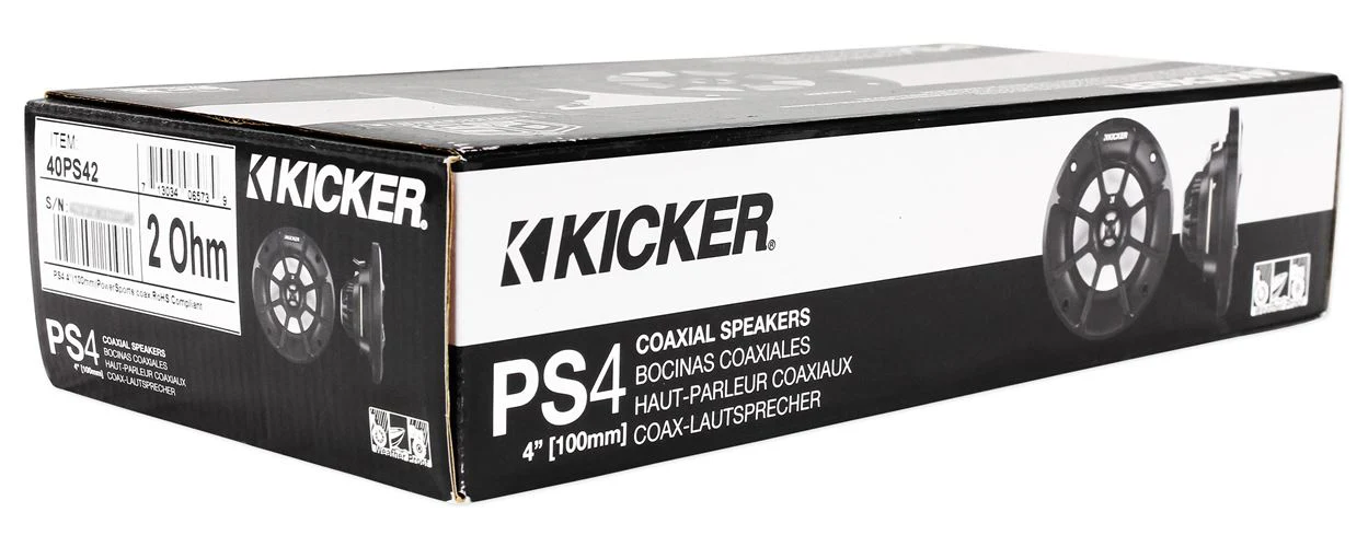 Pair Kicker 40PS42 4" Motorcycle Speakers Fits Honda Goldwing PS4+Free Speakers - Image 11