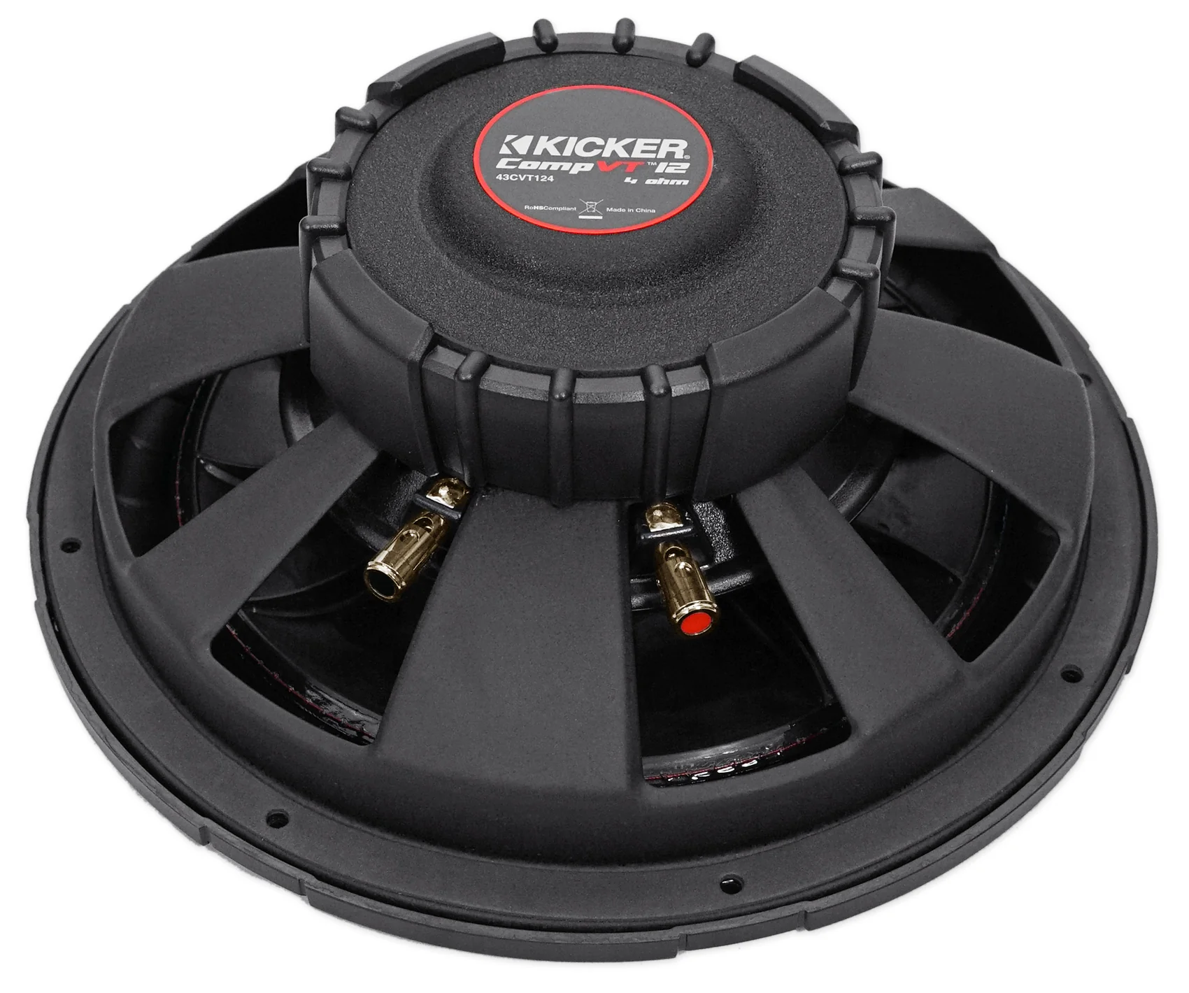 Kicker 43CVT124 COMPVT 12" 800 Watt Car Subwoofer + Vented Sub Box Enclosure - Image 5