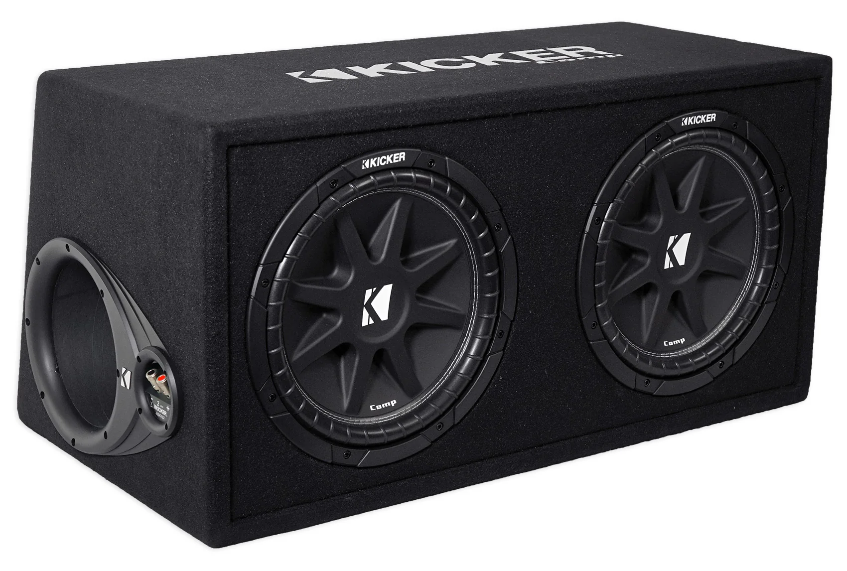 KICKER 43DC122 Comp Dual 12" Subwoofers+Vented Box+Mono Amplifier+Amp Wire Kit - Image 13