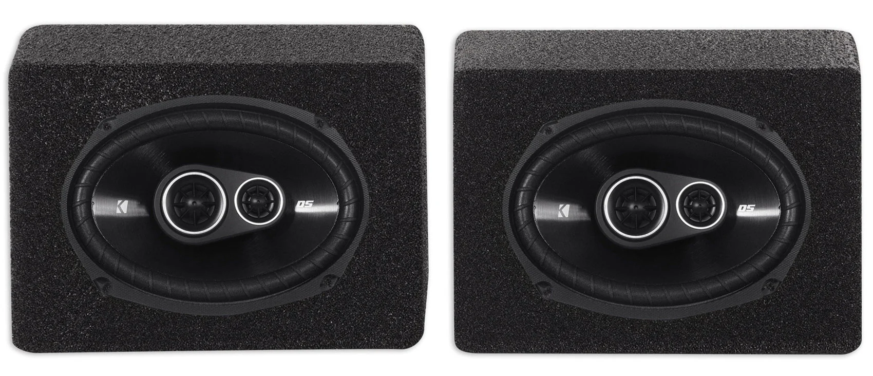 (2) Kicker 43DSC69304 DSC6930 6x9 360w 3-Way Car Speakers+(2) Enclosures DS693