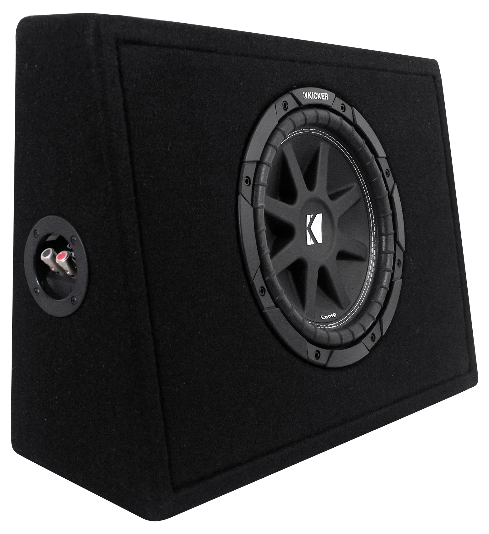 KICKER 43TC104 Comp 10" Subwoofer In Sub Box Enclosure+2-Ch. Amplifier+Amp Kit - Image 5